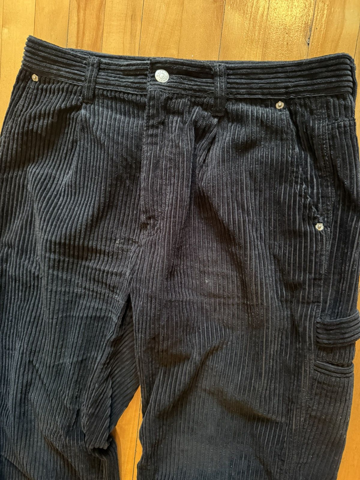 Our Legacy Dunst Corduroy Workwear Black Wide Leg Pants - not OL! Size US 30 / EU 46 - 2 Thumbnail