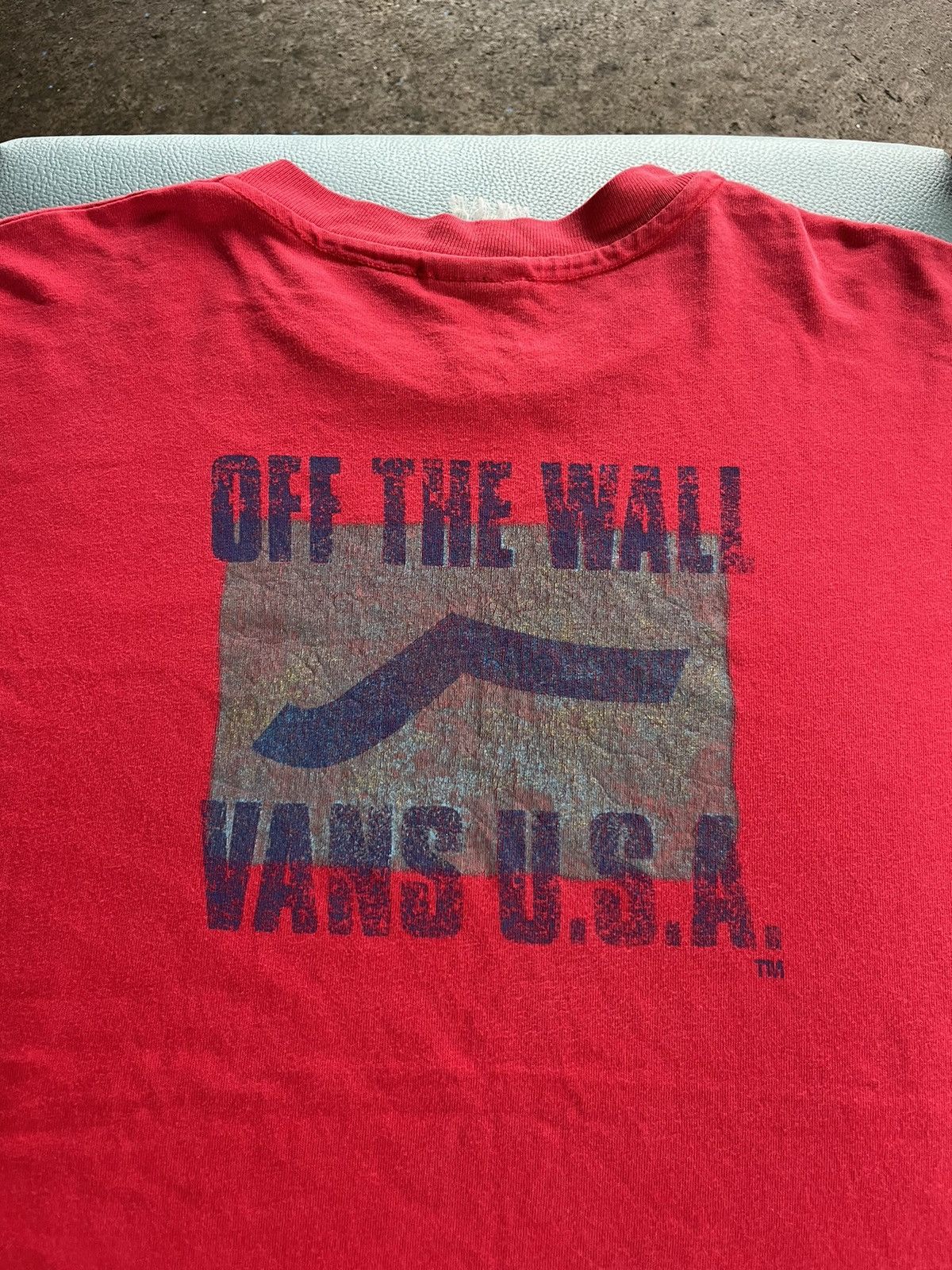 Vans × Vintage Vintage VANS OFF THE WALL U.S.A 90’s Skateboard Tshirt Size US L / EU 52-54 / 3 - 8 Thumbnail