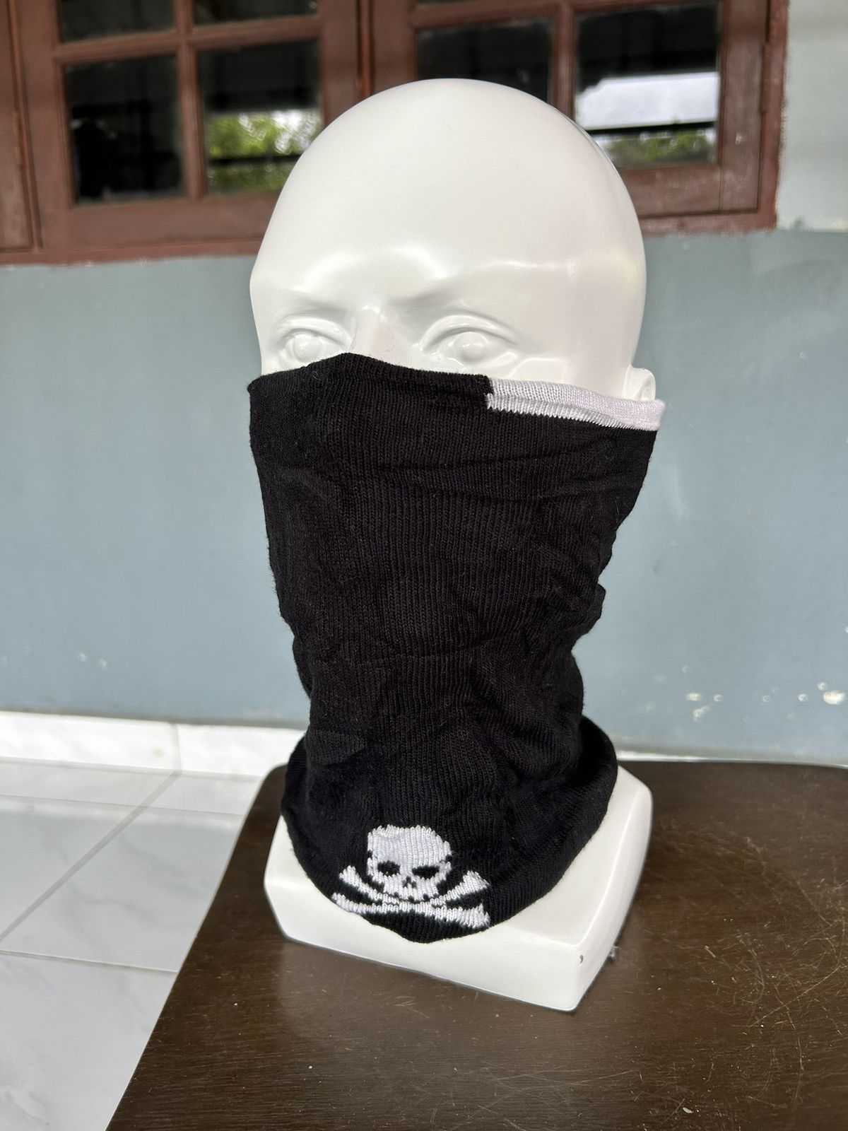 Japanese Brand × Kapital × Vintage Skull Masked Neck Cover Reversible Japanese Style Beanie ☠️☠️🎌 Size ONE SIZE - 9 Thumbnail