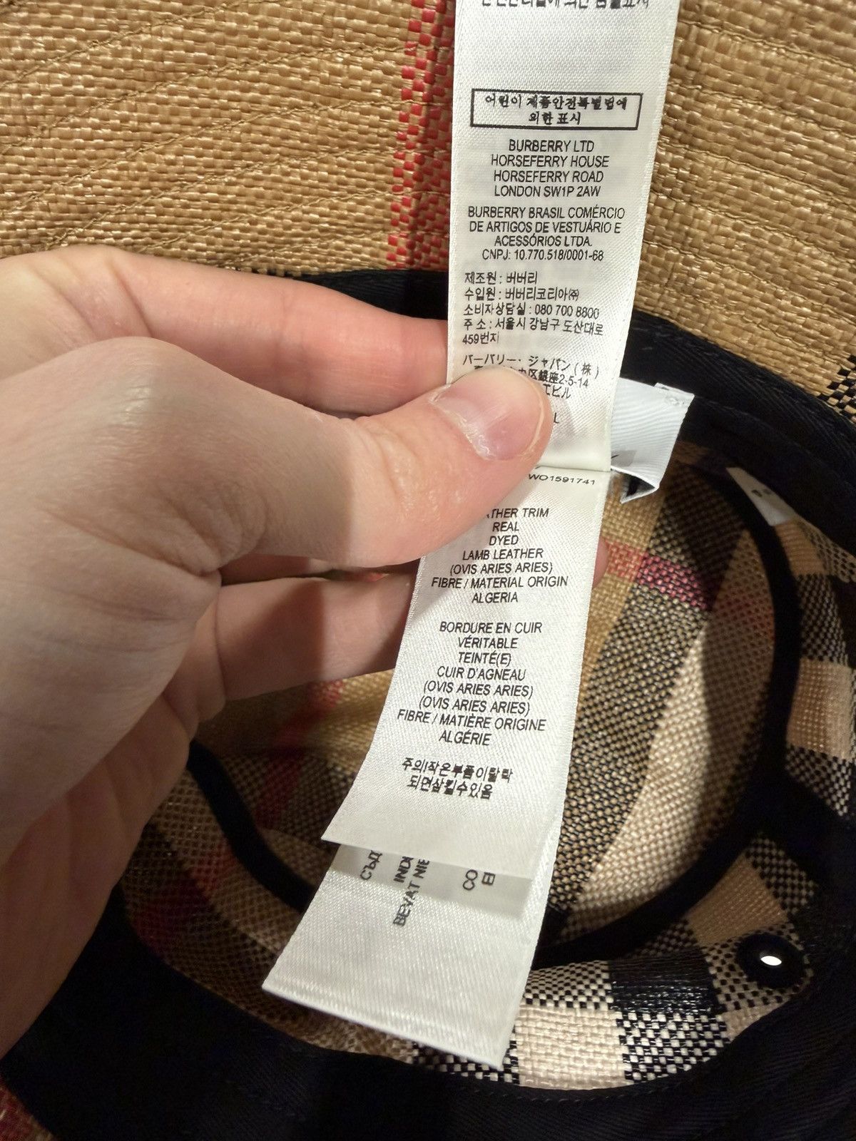 Burberry Burberry Classic Check Bucket Hat NEW 500$ S Size ONE SIZE - 4 Thumbnail