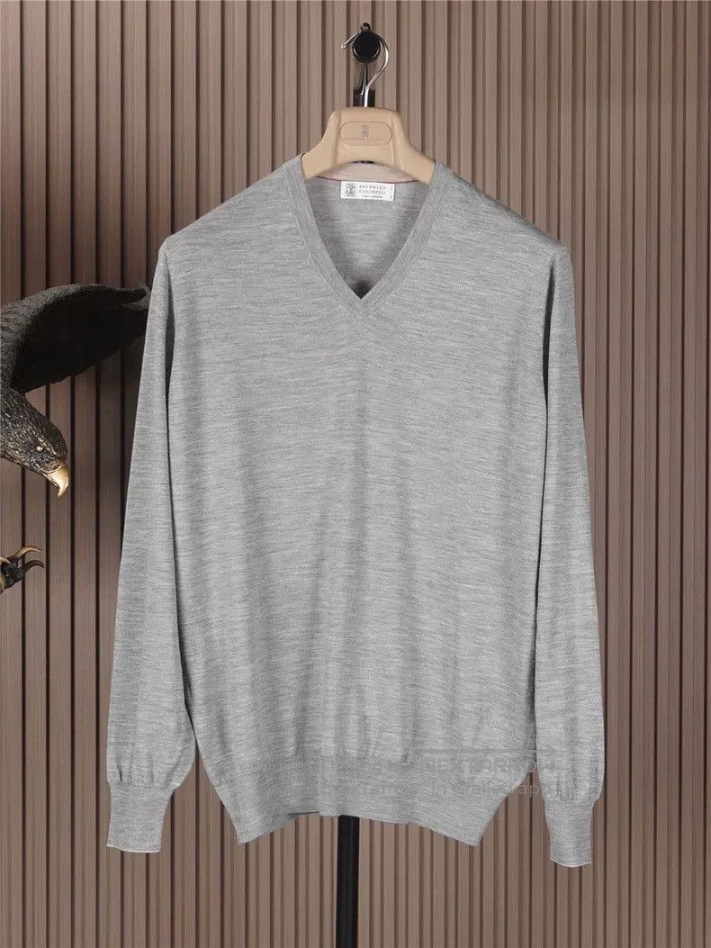 Brunello Cucinelli Brunello Cucinelli Cashmere and Wool Blended Knit Sweater Size US L / EU 52-54 / 3 - 1 Thumbnail