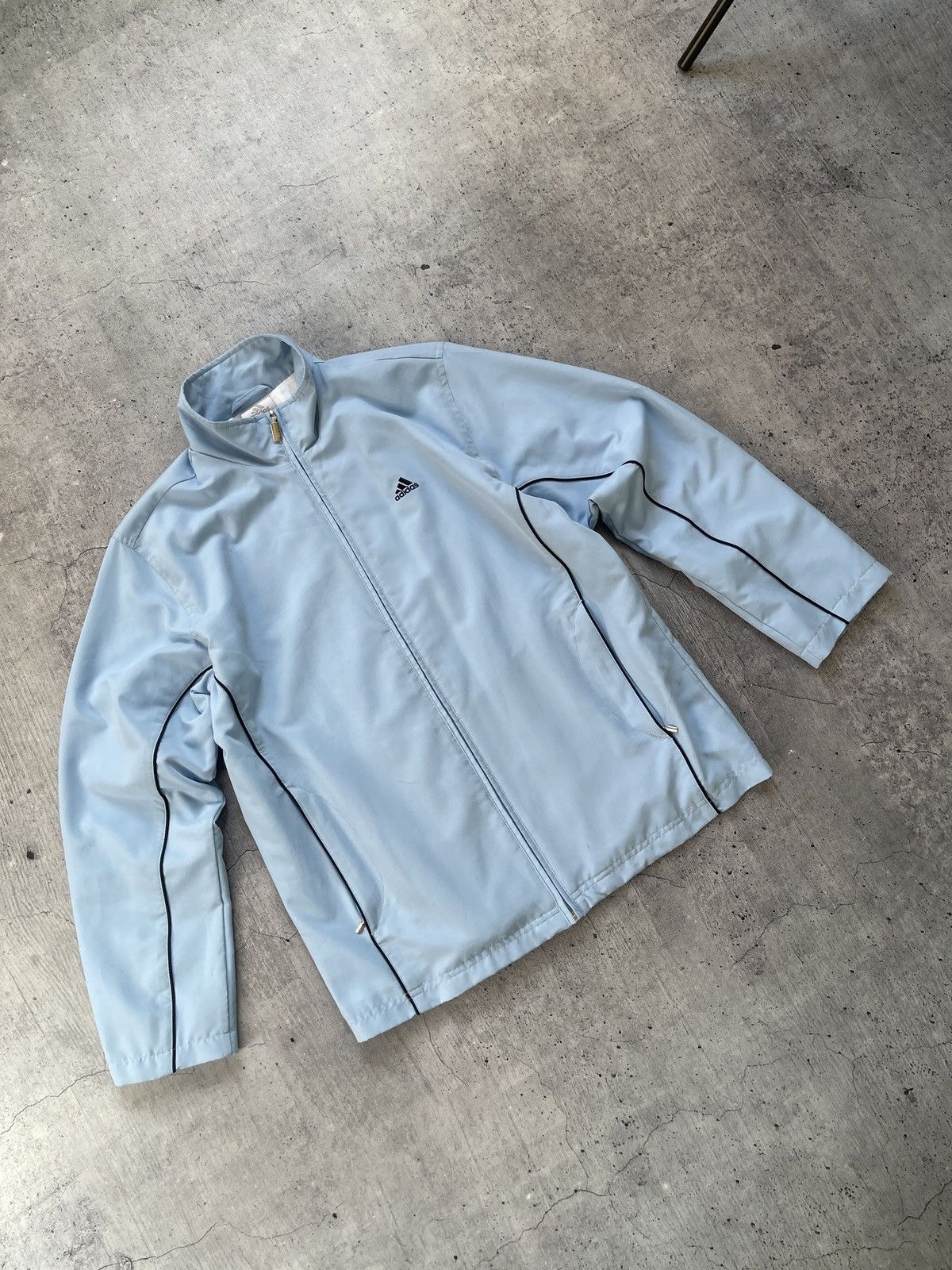 Adidas × Vintage Adidas Vintage windbreaker baby blue Size US S / EU 44-46 / 1 - 2 Thumbnail