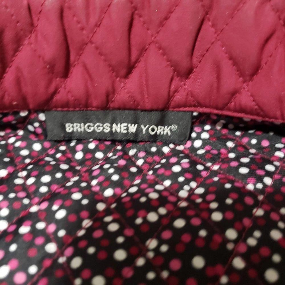 Designer CT814 Briggs New York Ladies Red Quilted Jacket 16W Size XXL / US 16-18 / IT 52-54 - 5 Thumbnail