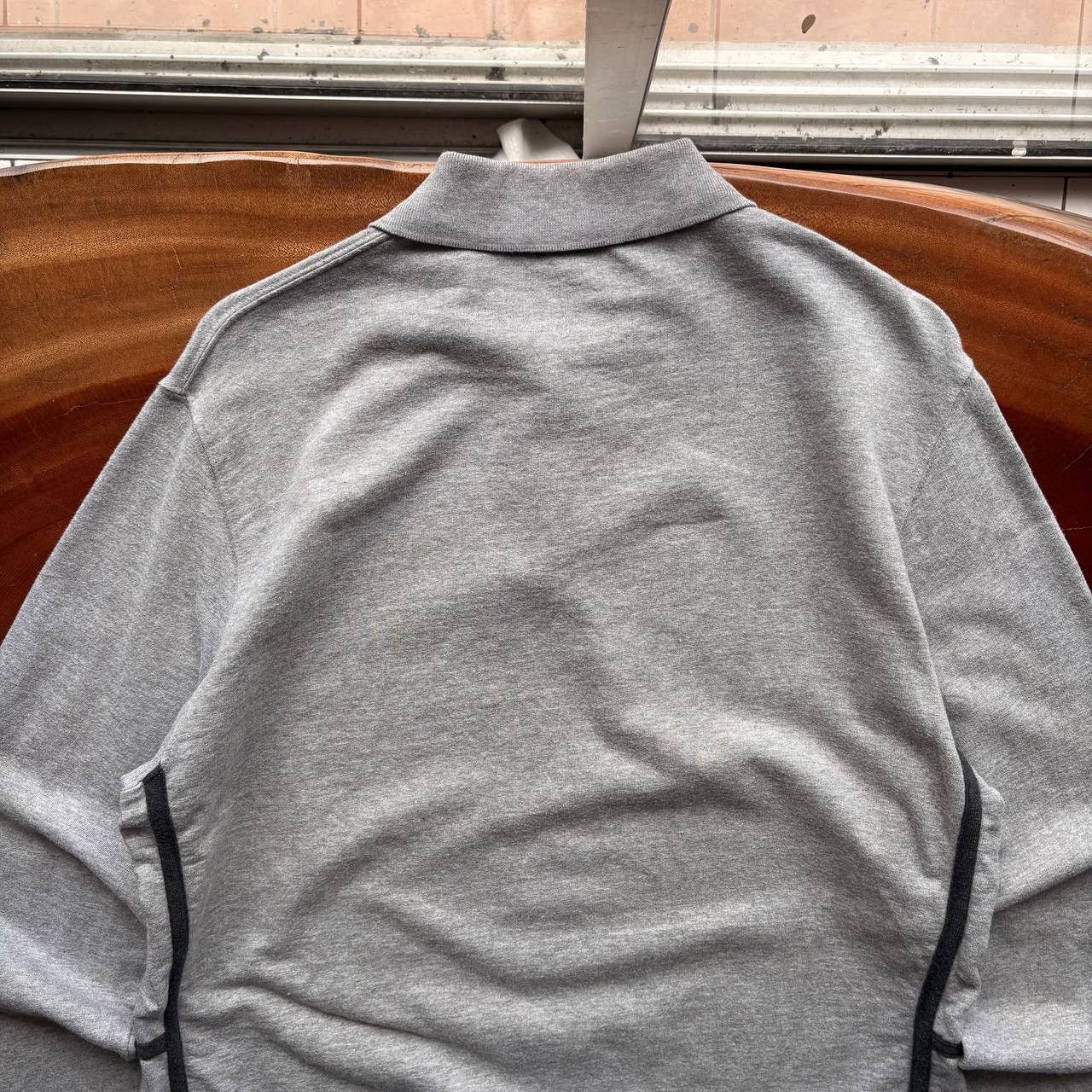 Hermes Hermes Sellier Side ( H ) Longsleeve Grey Polo Shirt Size US L / EU 52-54 / 3 - 6 Thumbnail