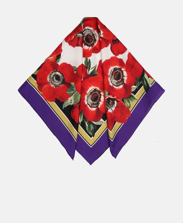 Dolce & Gabbana Silk square scarf Size ONE SIZE - 1 Thumbnail