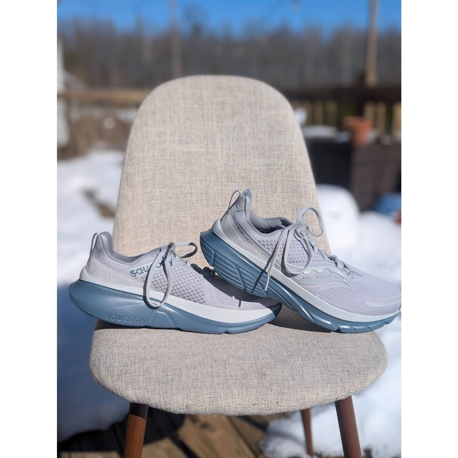 Saucony Saucony Guide 17 Men’s Running Shoe Sz 12 Gray Cloud Mirage Size US 12 / EU 45 - 4 Thumbnail