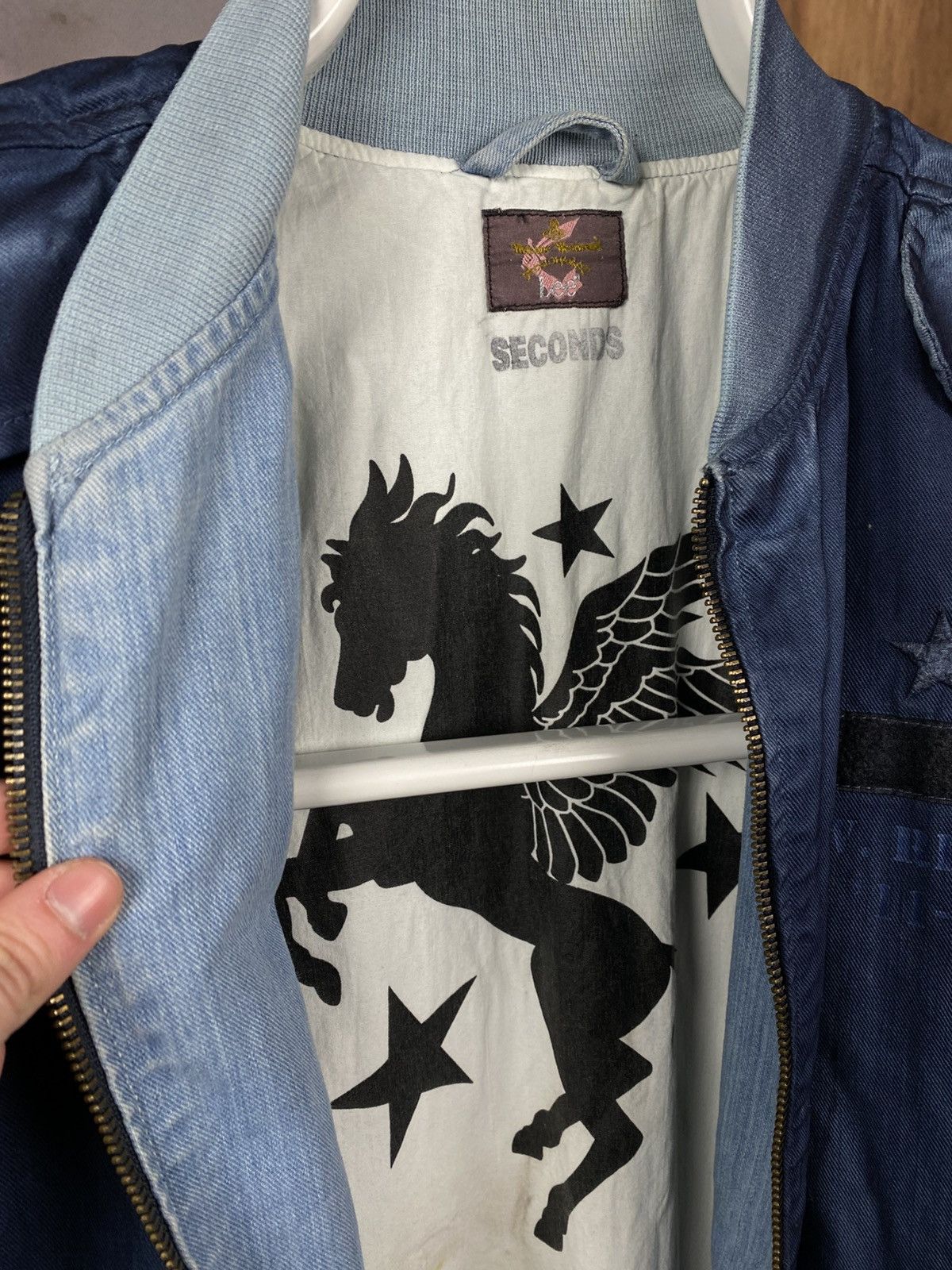 Vivienne Westwood 🔥VTG 90s Bomber Jeans Jacket Vivienne Westwood Lee Seconds🔥 Size US XL / EU 56 / 4 - 10 Thumbnail