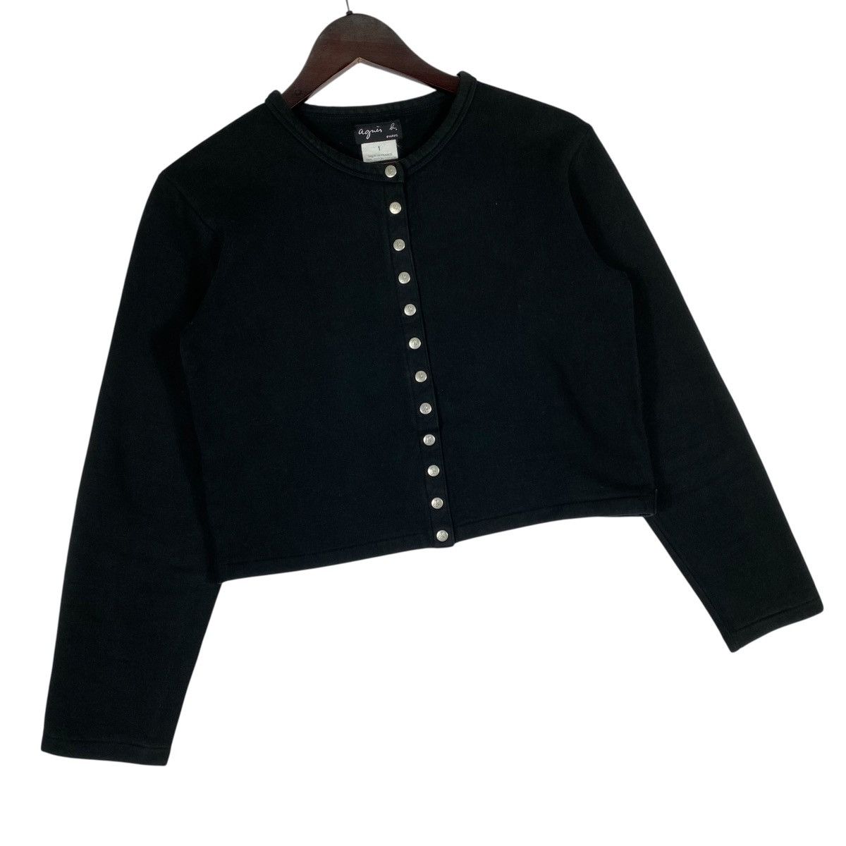 agnes b. Vintage Agnes B Paris Snap Button Caridgan Size S / US 4 / IT 40 - 3 Thumbnail