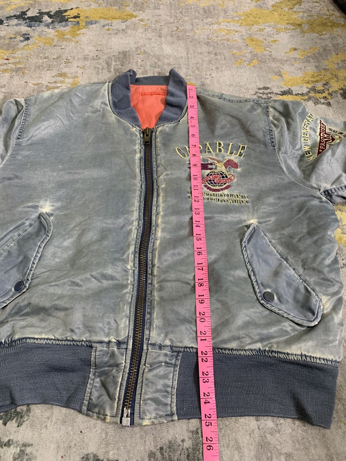 Vintage Vintage Unbrand flight jacket embroidered Logo Size US L / EU 52-54 / 3 - 8 Thumbnail