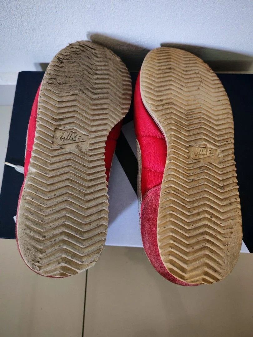 Nike Vintage 90s Nike Cortez Red White Nylon Sneakers Size US 8.5 / EU 41-42 - 7 Thumbnail