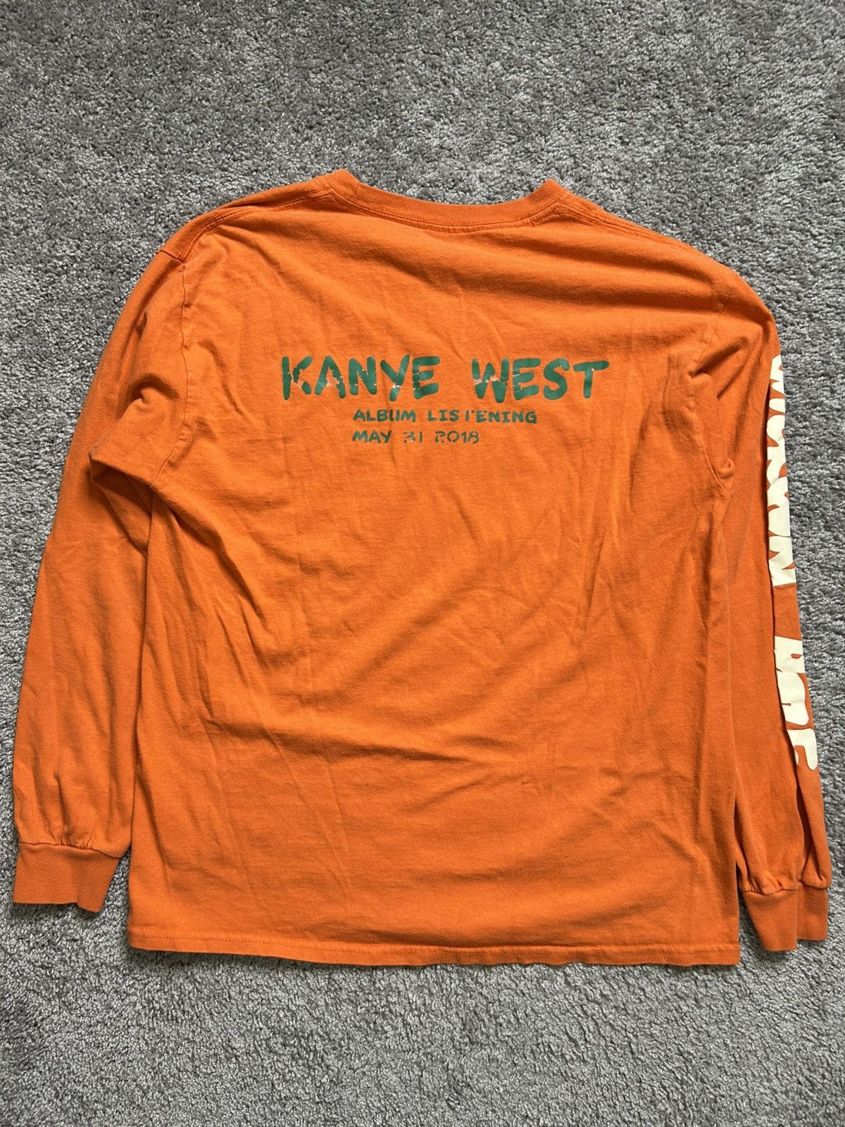 Kanye West Kanye West Wyoming Album Listening Party Long Sleeve Tee Size US L / EU 52-54 / 3 - 7 Thumbnail