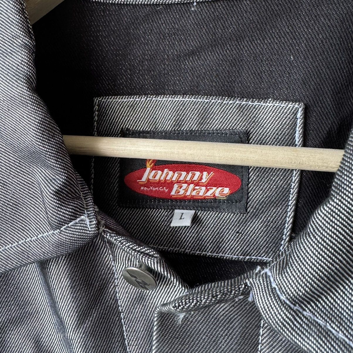 Vintage Rare‼️ Vintage 90s Johnny Blaze Workwear Silver Metal Jacket Size US L / EU 52-54 / 3 - 2 Thumbnail