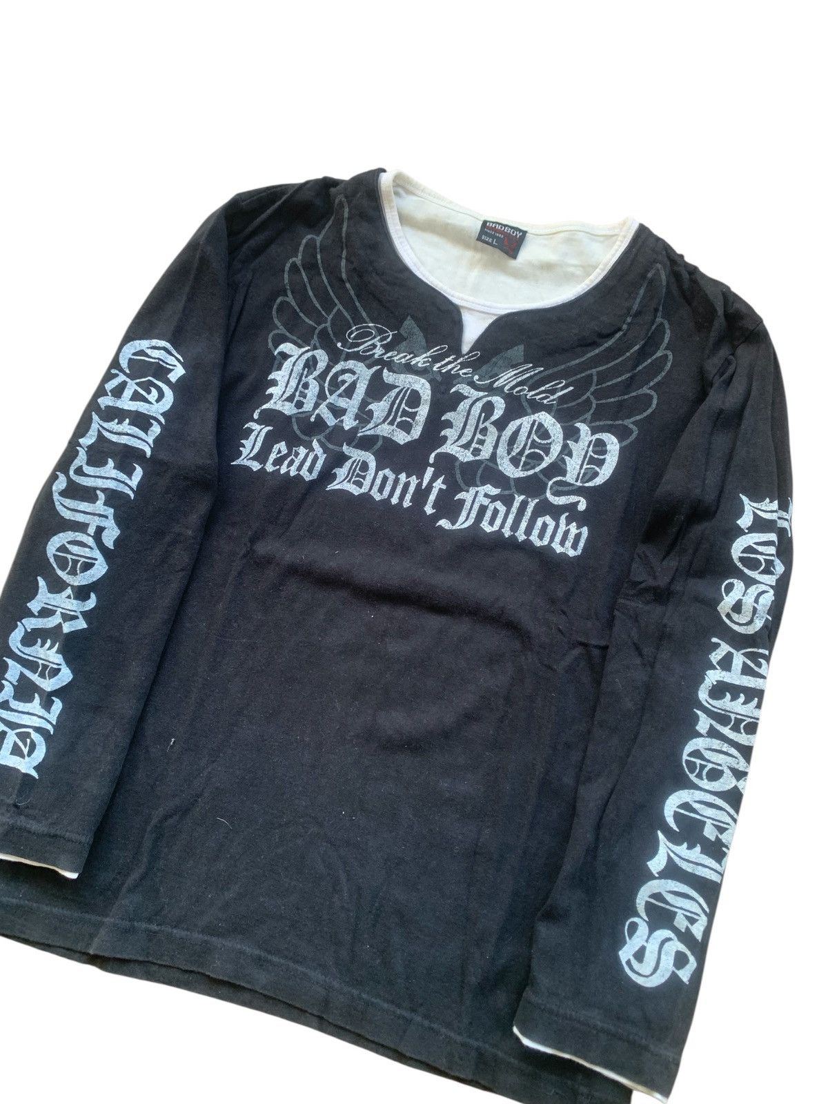 20471120 2000s japanese archive badboy y2k longsleeve tee poem Size US L / EU 52-54 / 3 - 5 Thumbnail