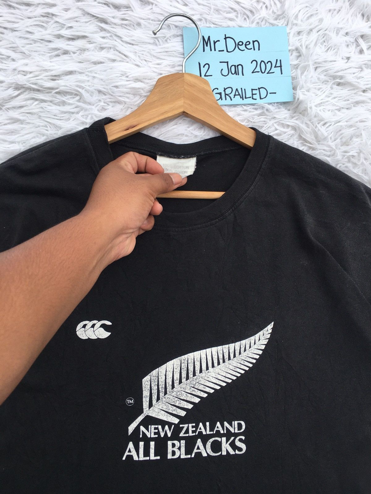 Canterbury of New Zealand Vintage CCC New Zealand All Blacks Tshirt Size US L / EU 52-54 / 3 - 8 Thumbnail