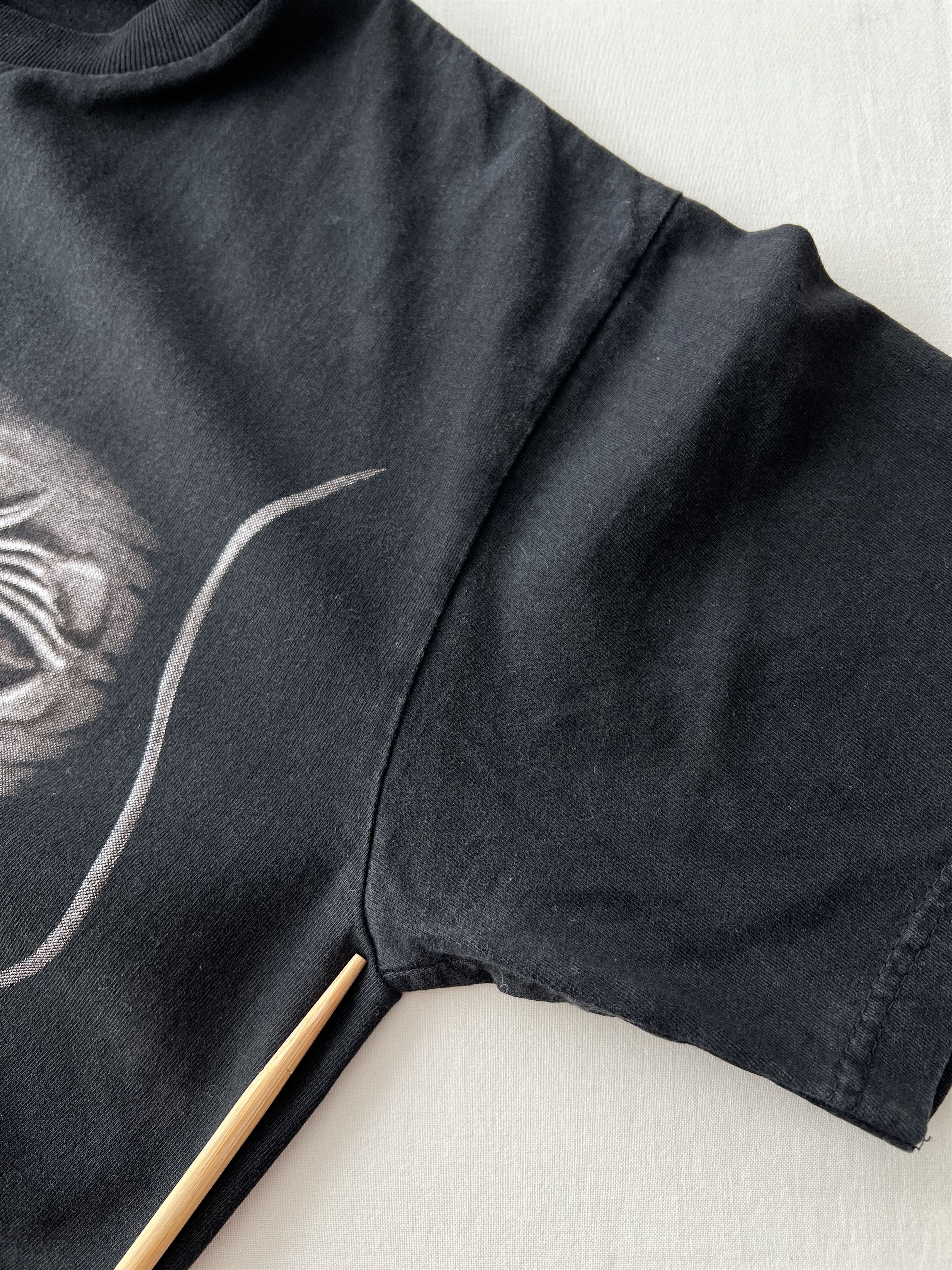 Vintage Vintage 90s Bruce Lee Dragon Movie Actor Black T-shirt Size US M / EU 48-50 / 2 - 11 Thumbnail