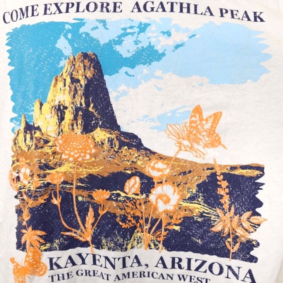 Vintage VINTAGE Agathla Peak T Shirt Mens XL White Kayenta Arizona Travel Destination Nike Shirt Size US XL / EU 56 / 4 - 3 Thumbnail