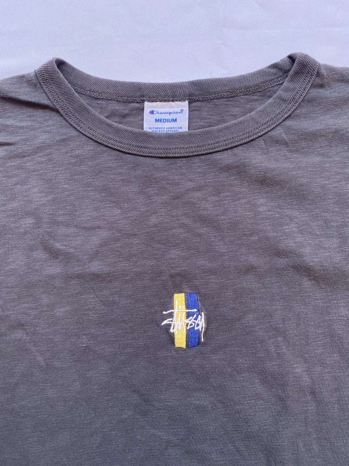 Stussy Stussy x Champion Crop Off Boxy Tee Size US M / EU 48-50 / 2 - 4 Thumbnail