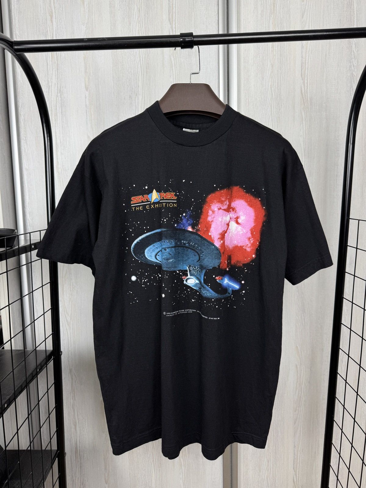 Vintage 1995 STAR TREK Authentic Vintage Tee Retro 90s TV Show Movie Size US L / EU 52-54 / 3 - 1 Thumbnail