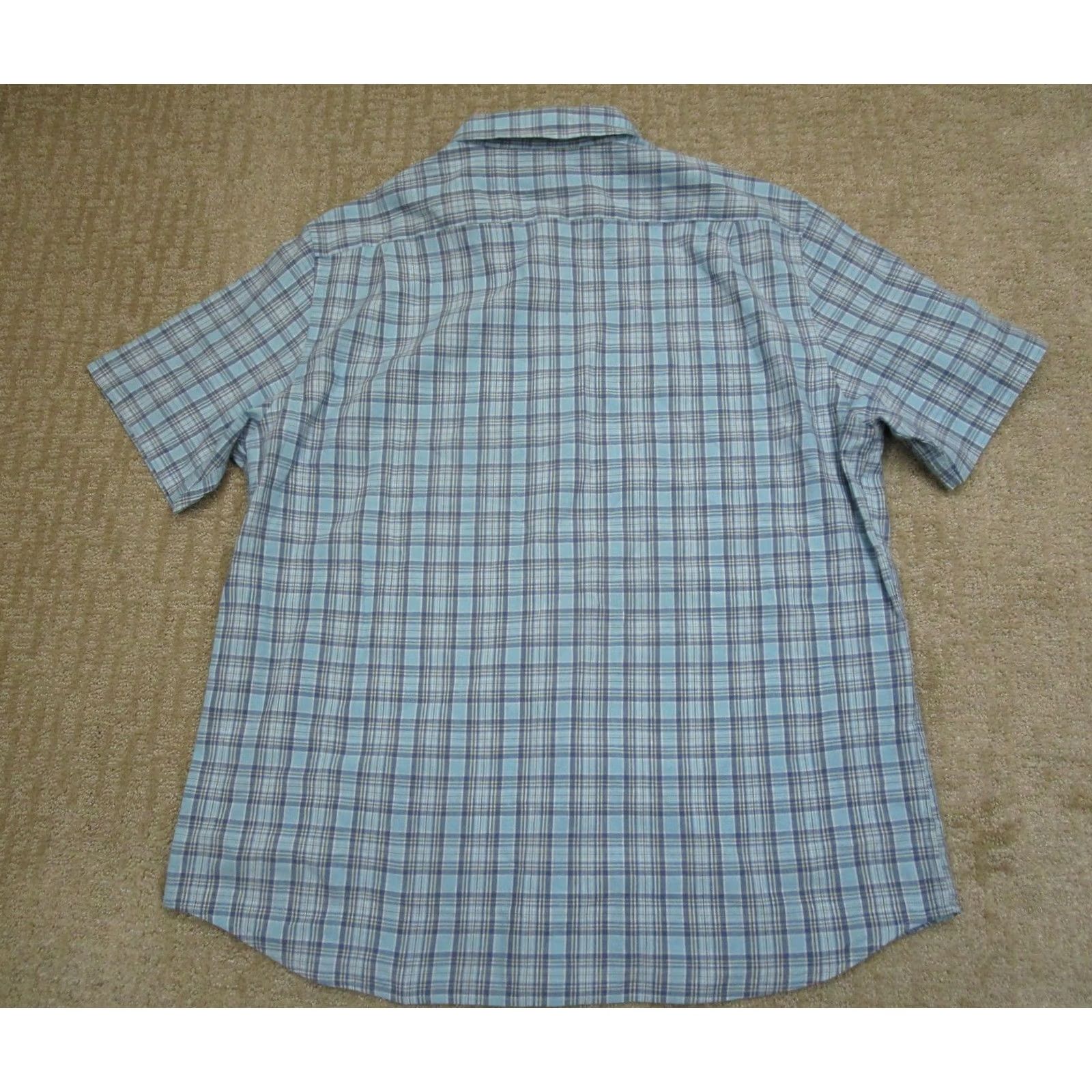 Southern Tide Southern Tide Shirt Men XL Blue Plaid Linen Blend Short Sleeve Button Down Size US XL / EU 56 / 4 - 3 Thumbnail