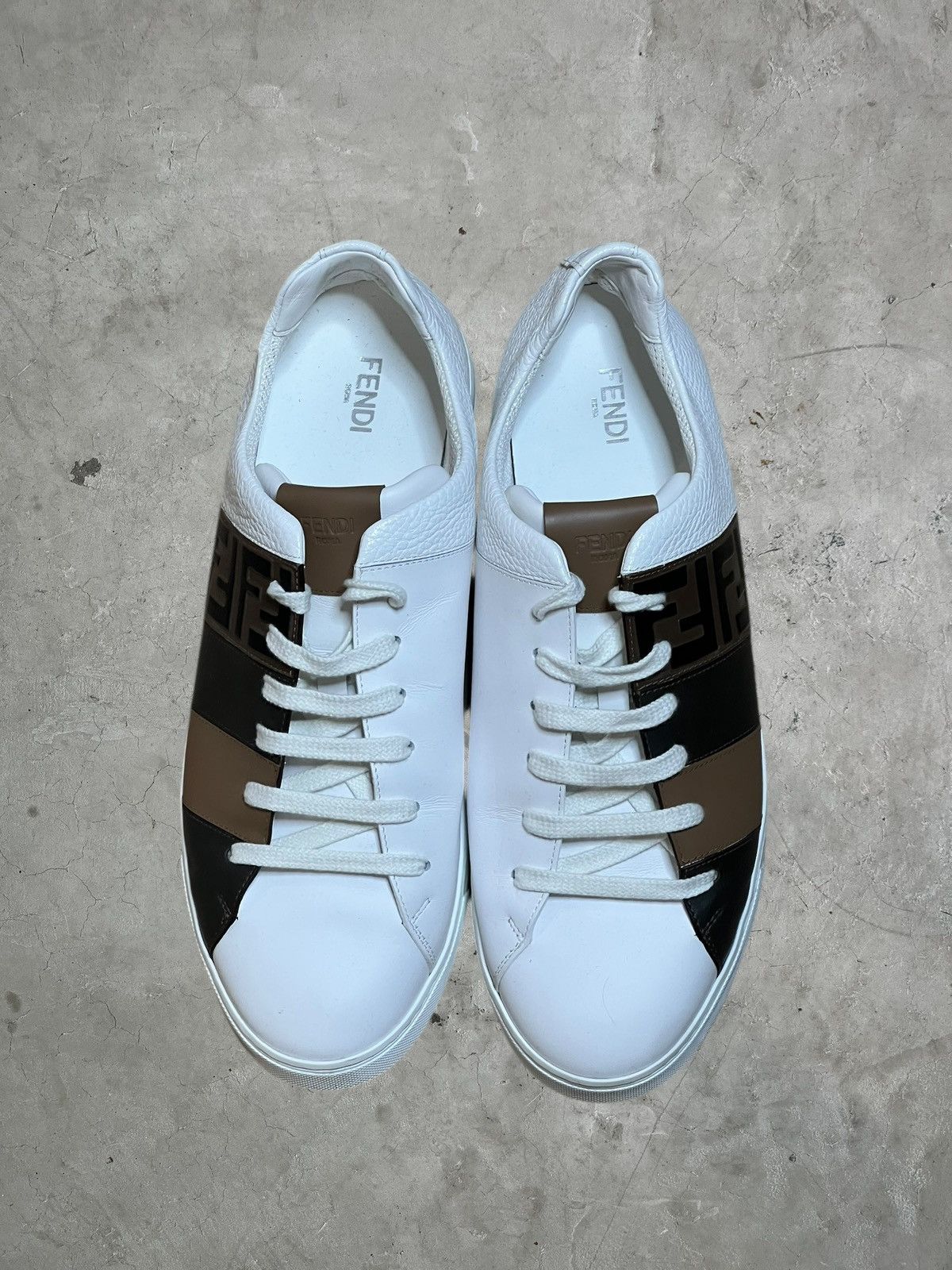 Fendi Fendi Leather Sneakers Size US 11 / EU 44 - 4 Thumbnail