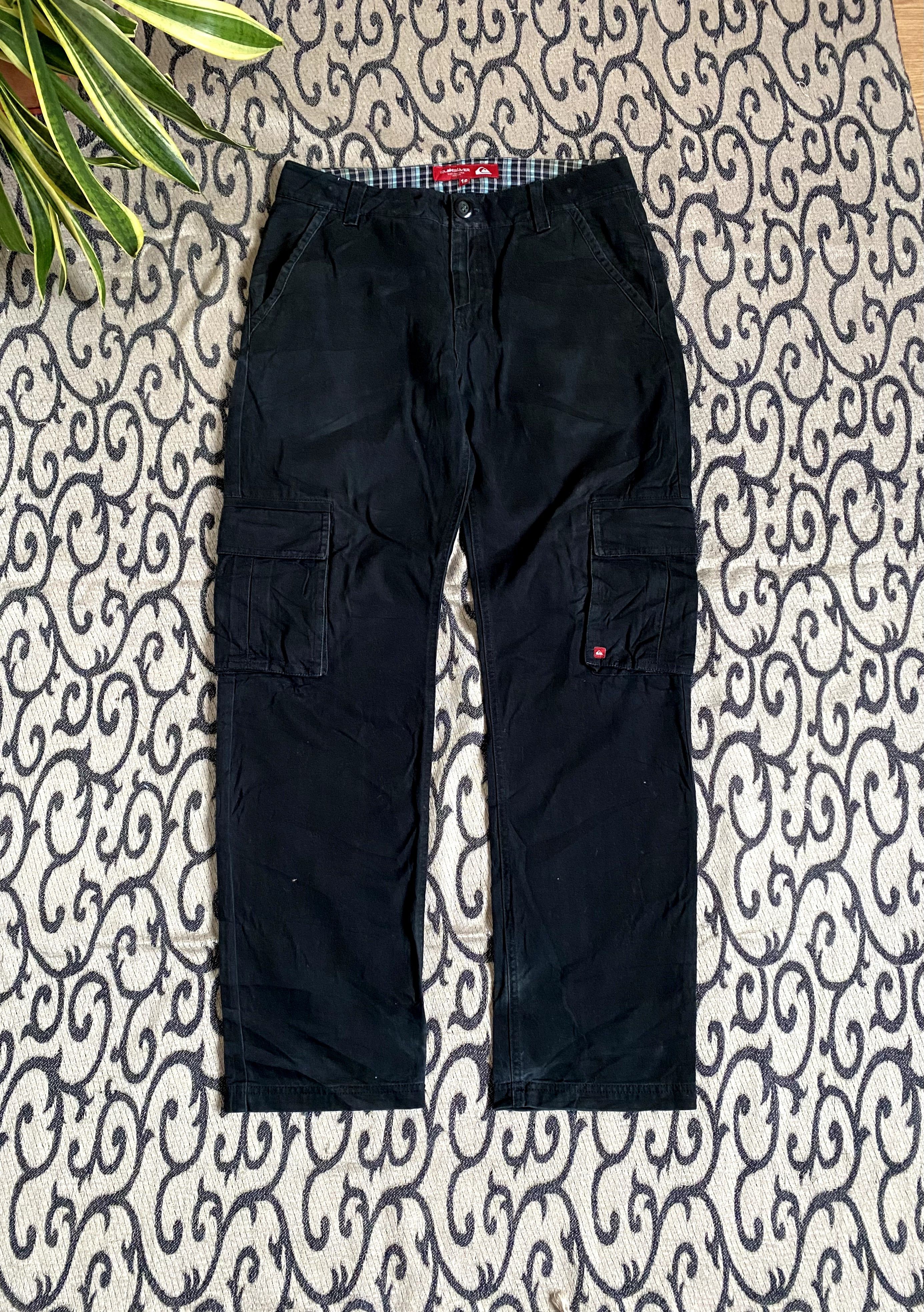 Billabong × Quiksilver Vintage Quiksilver Cargo Pants Streetwear Size US 31 - 1 Thumbnail
