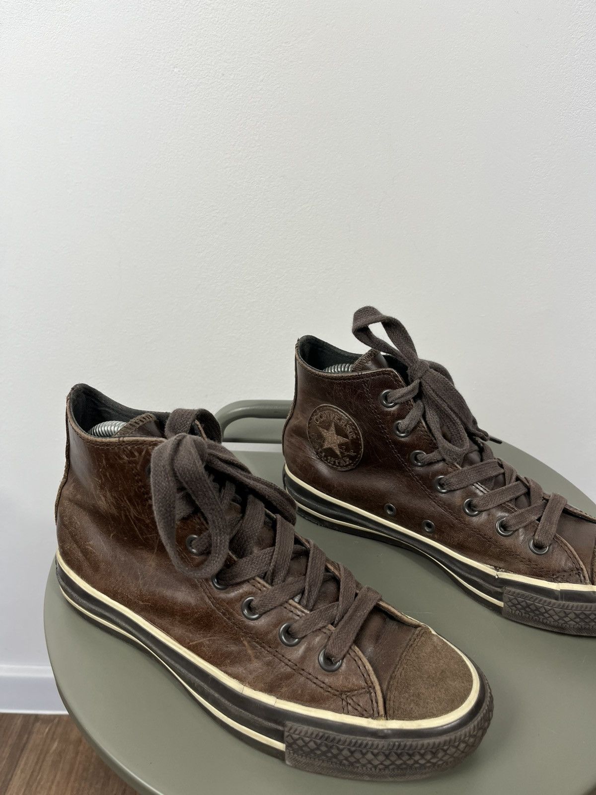 Converse Vintage Converse All Star Leather High Top Sneakers EU 38 Size US 7.5 / IT 37.5 - 2 Thumbnail