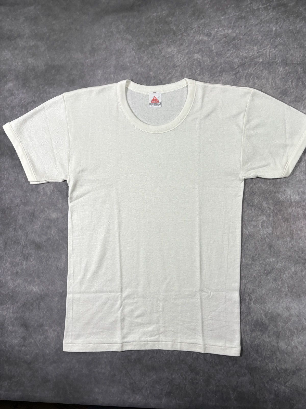 Vintage Italian Double Layer Knit T-Shirt Vintage Undershirt Thermal Size US L / EU 52-54 / 3 - 1 Thumbnail