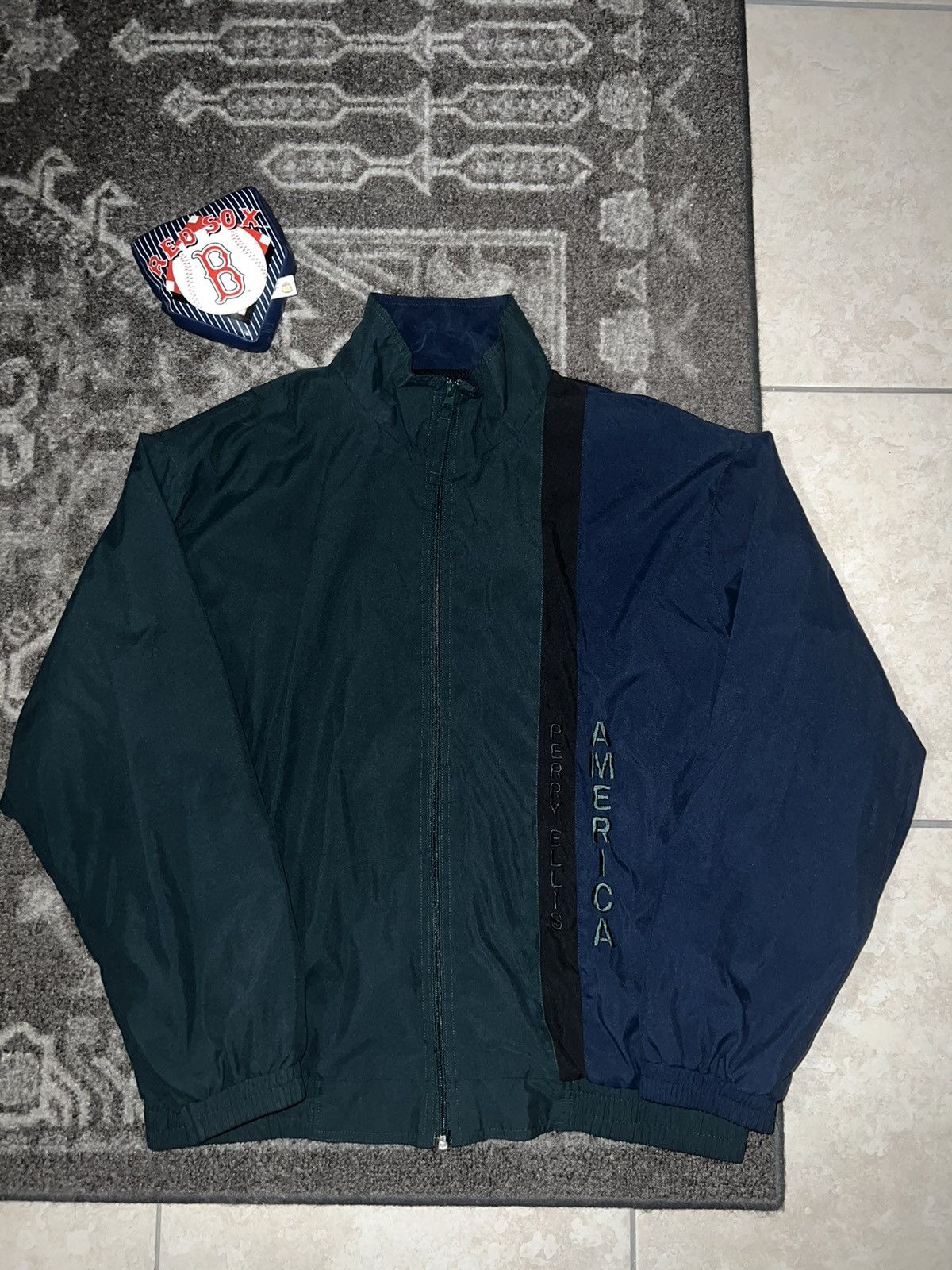 Perry Ellis Vintage Perry Ellis Parka mesh bomber | Grailed