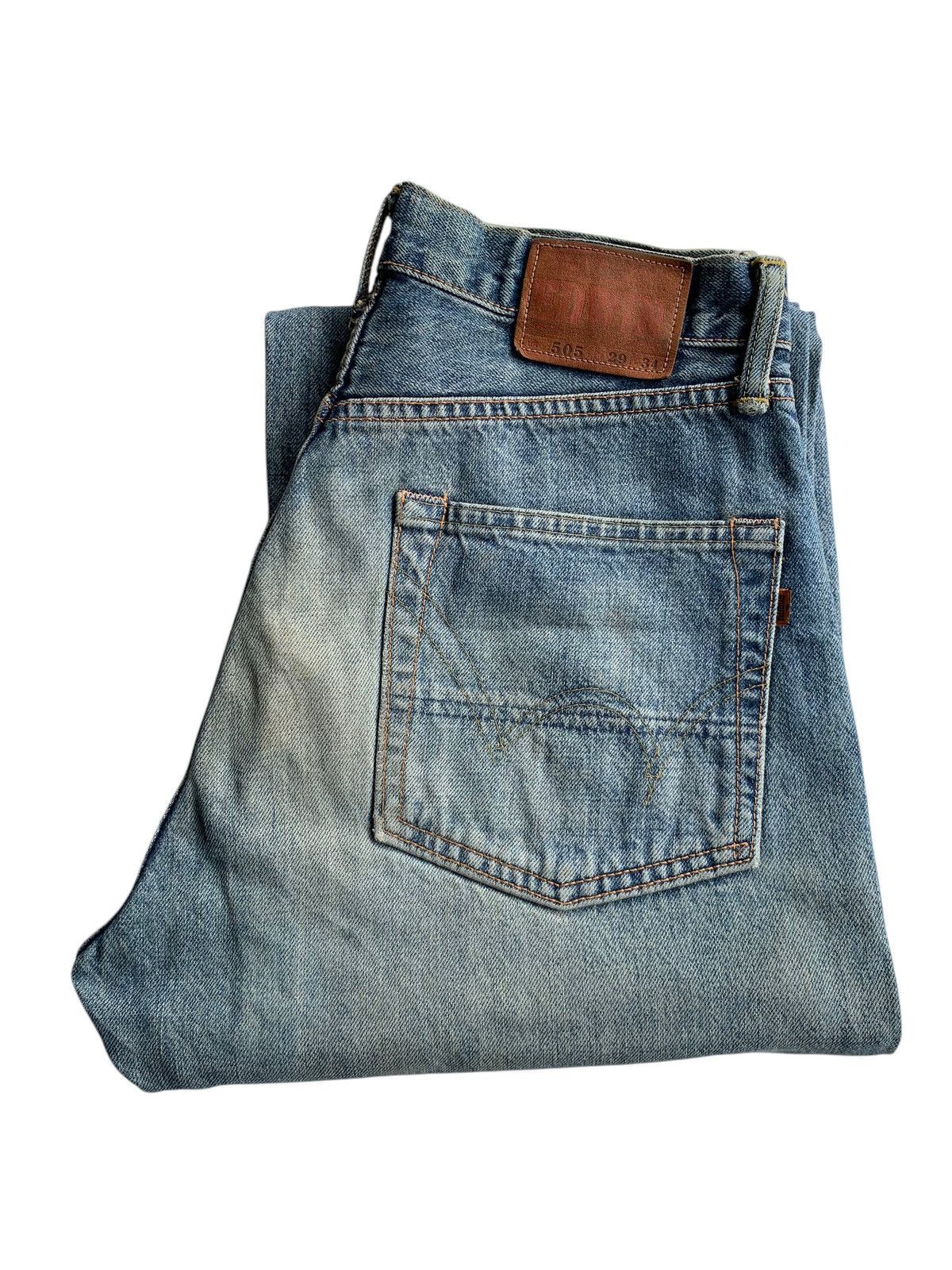 Edwin × If Six Was Nine × Kapital VINTAGE EDWIN 505 SELVEDGE BAGGY JAPANESE DISTRESSED DENIM🎌 Size US 28 / EU 44 - 9 Thumbnail