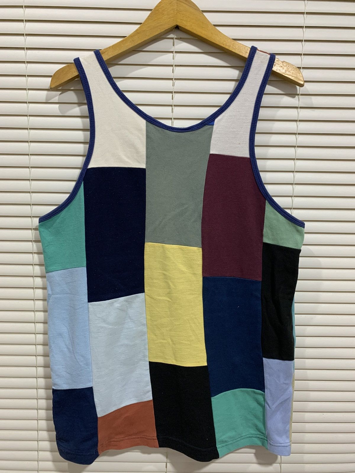 Lacoste Chemise Lacoste Sleeveless Colorblocked Patchwork Size US L / EU 52-54 / 3 - 5 Thumbnail