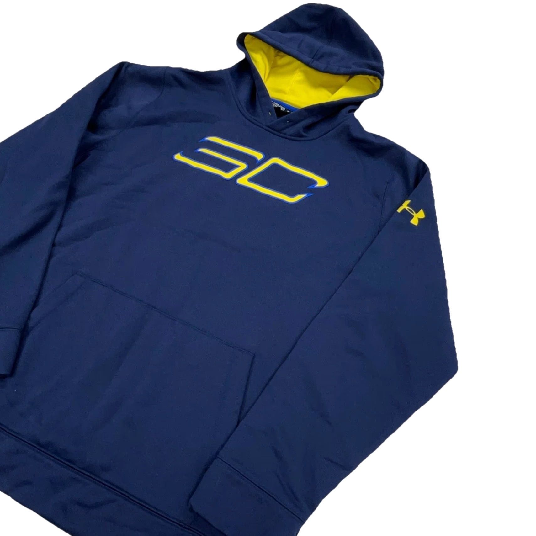 Under Armour Under Armour Hoodie Men 2XL XXL Blue Yellow Sweatshirt Steph Curry 30 Mens Size US XXL / EU 58 / 5 - 2 Thumbnail