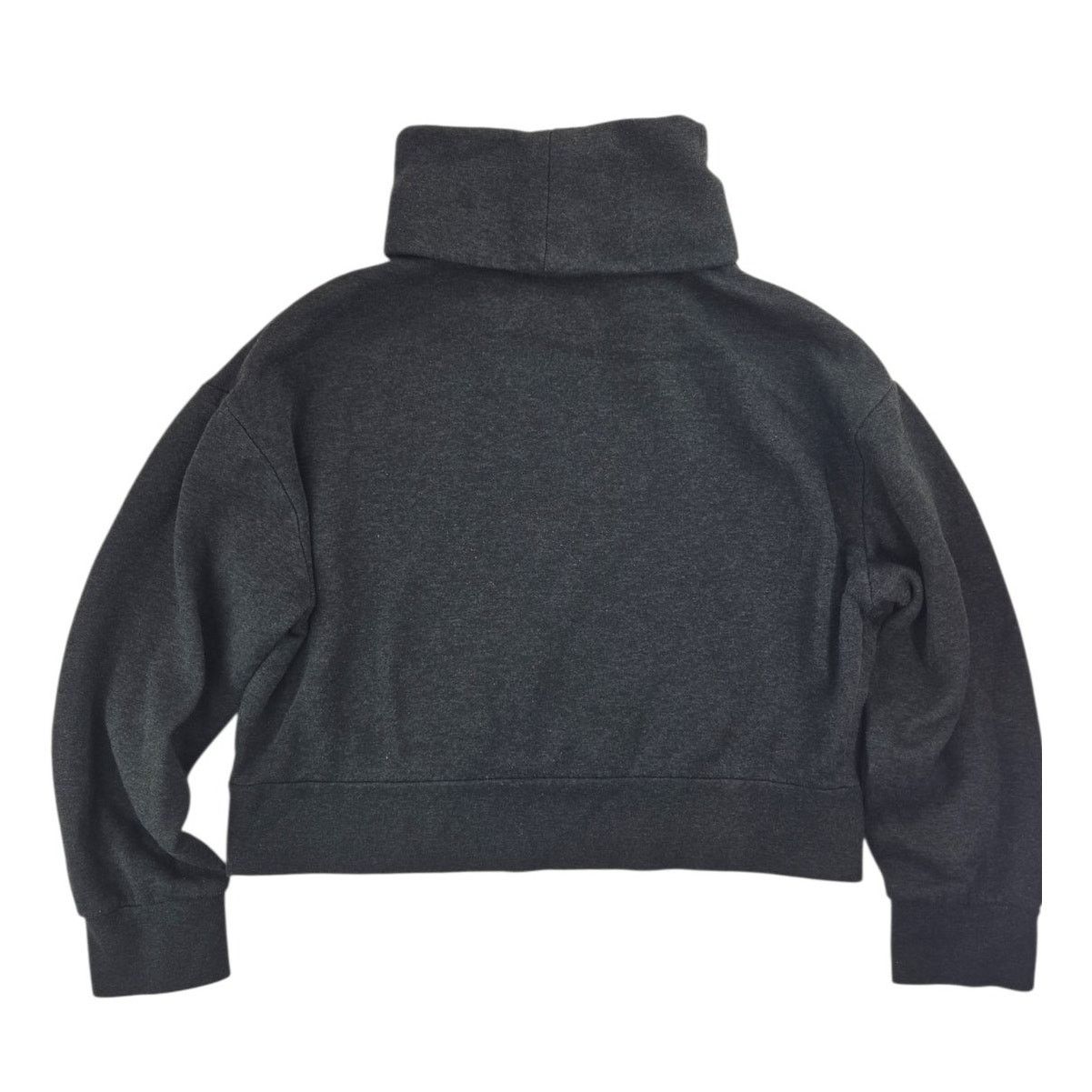 Zara Zara | Gray, Cropped, Turtleneck Sweatshirt | Size Small Size S / US 4 / IT 40 - 3 Thumbnail