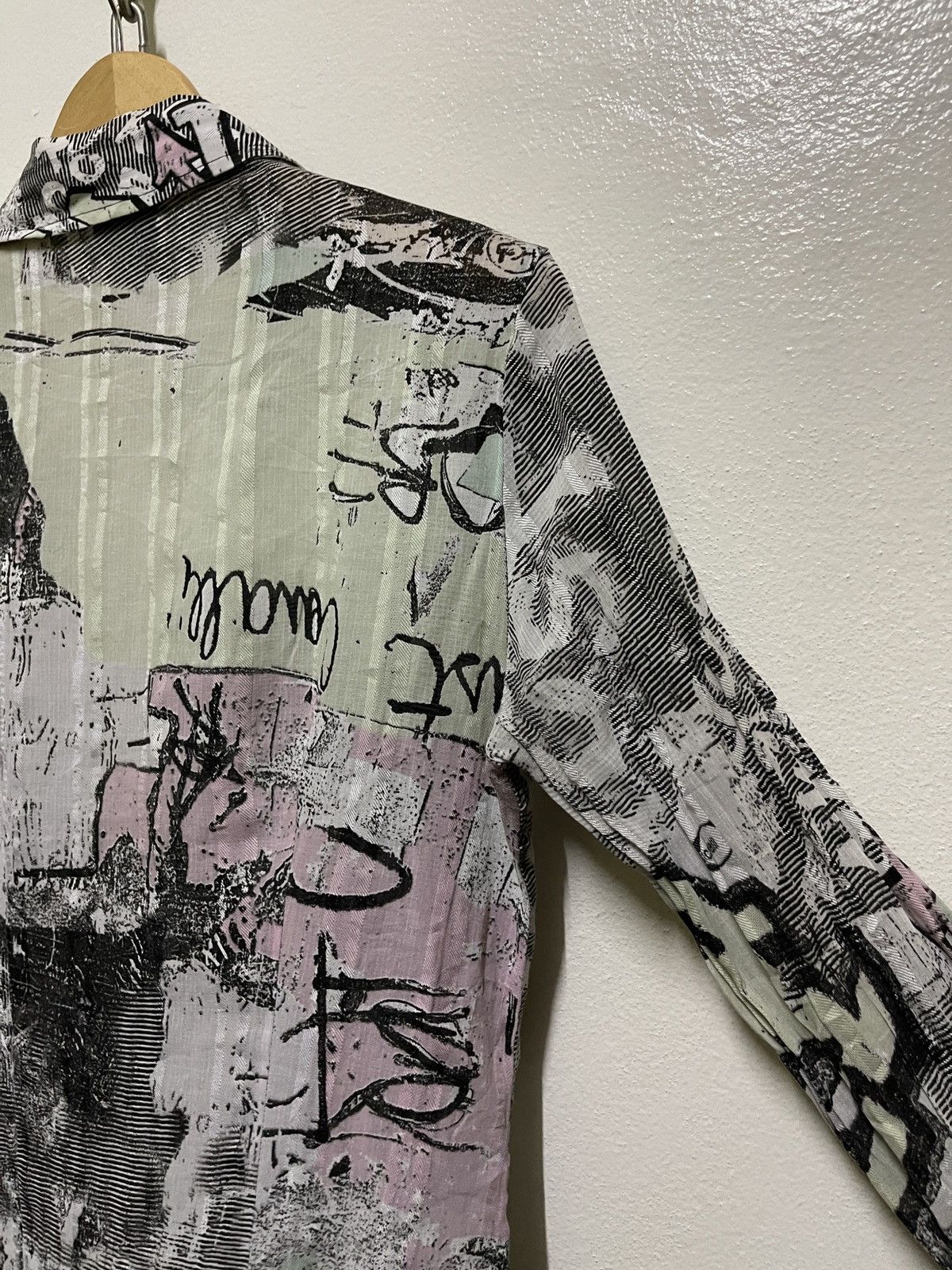 Just Cavalli × Vintage Just Cavalli Full Printed Gravity Shirt Long Sleeve Size L / US 10 / IT 46 - 13 Thumbnail