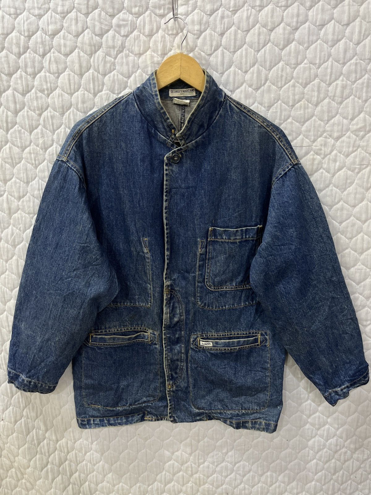 Guess (Zzzz)🔥🔥STEALS VINTAGE GUESS GEORGES MARCIANO DENIM JACKET Size US S / EU 44-46 / 1 - 4 Thumbnail