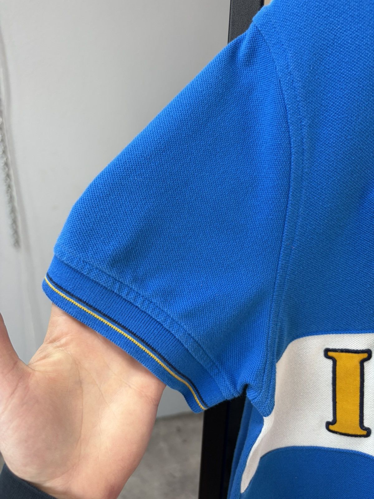 Polo Ralph Lauren Italia Polo Tee Blue 🇮🇹 Vintage Style Big Logo Flag y2k Rugby Size US M / EU 48-50 / 2 - 13 Thumbnail