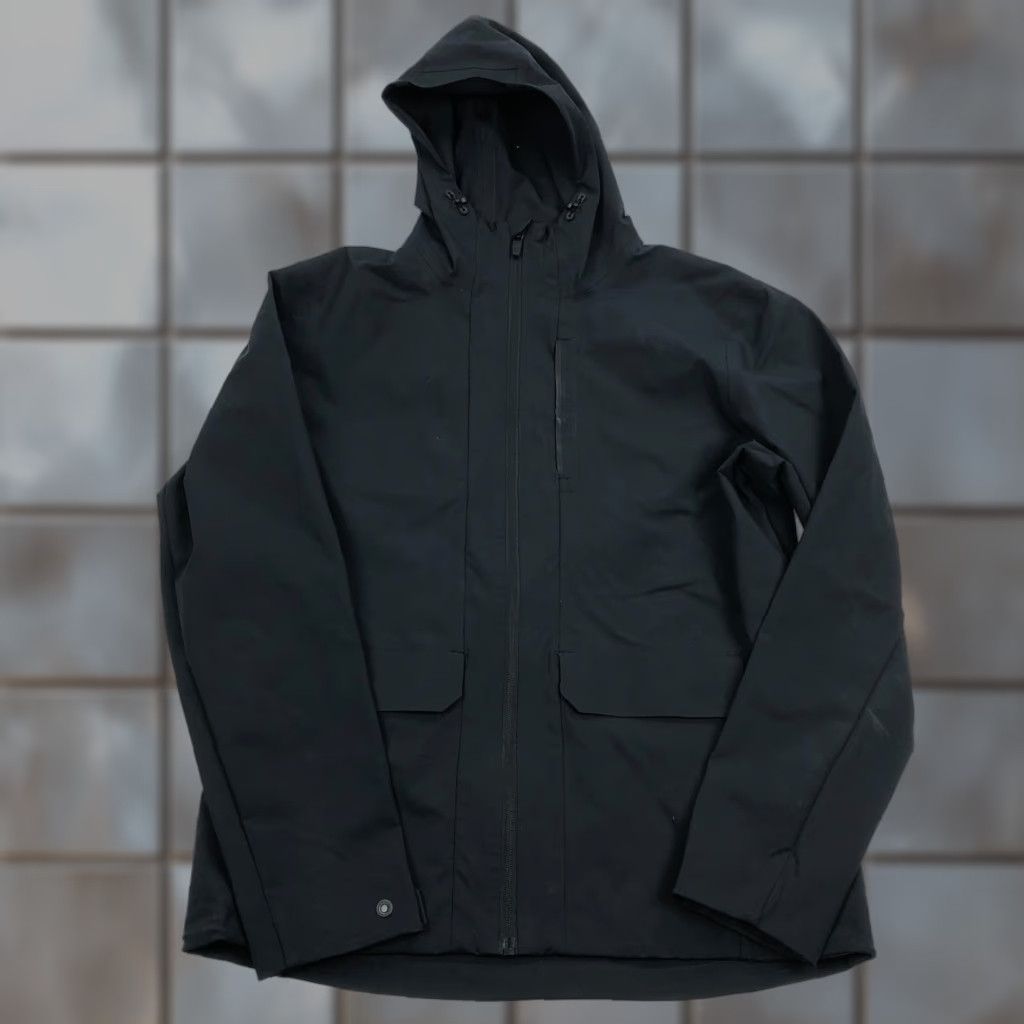 Ten Thousand Ten Thousand Men's Midweight Tech Jacket Hooded Zip Black Windbreaker Jacket Regular M Size US M / EU 48-50 / 2 - 1 Thumbnail