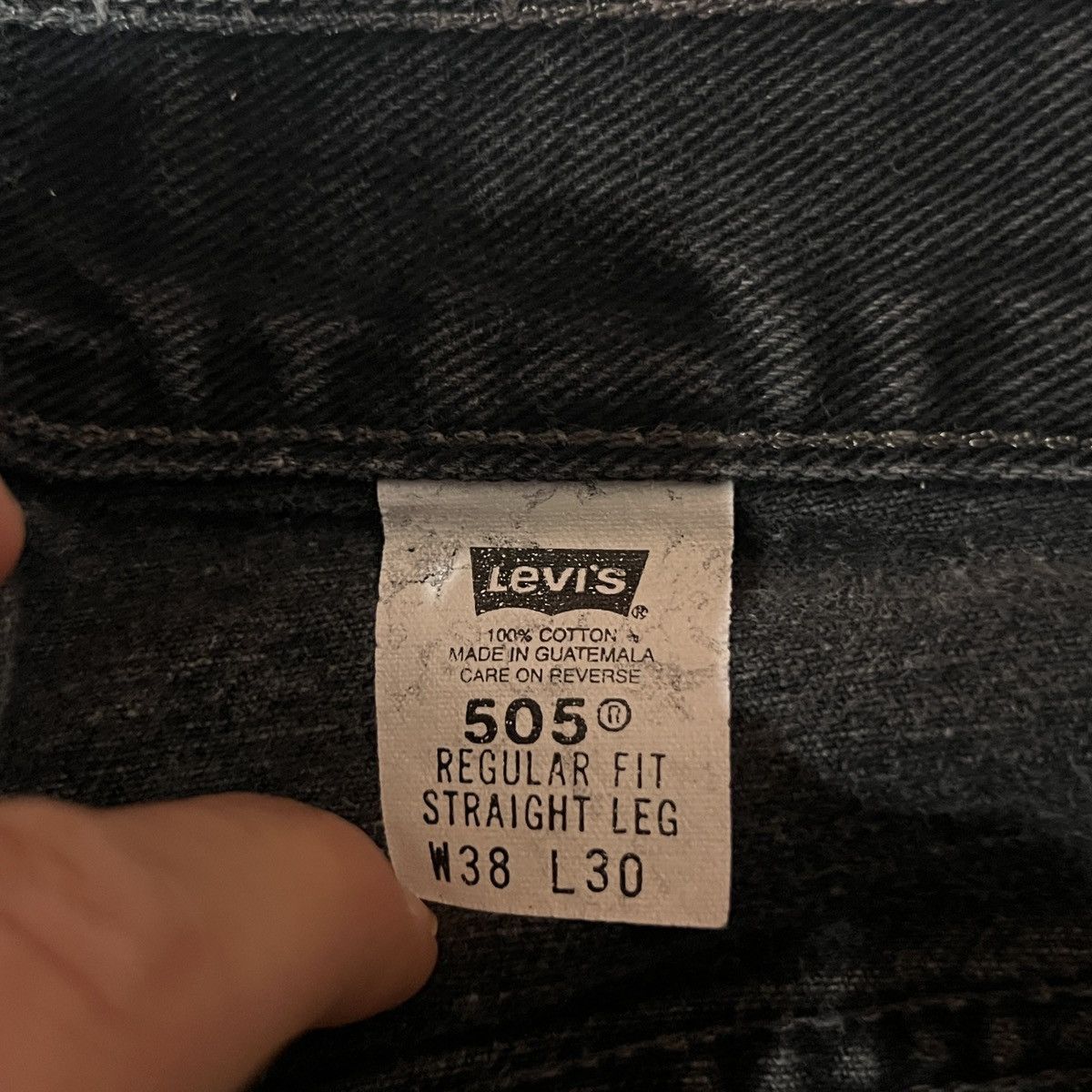 Levi's Vintage faded black levis 505 Size US 38 / EU 54 - 4 Thumbnail