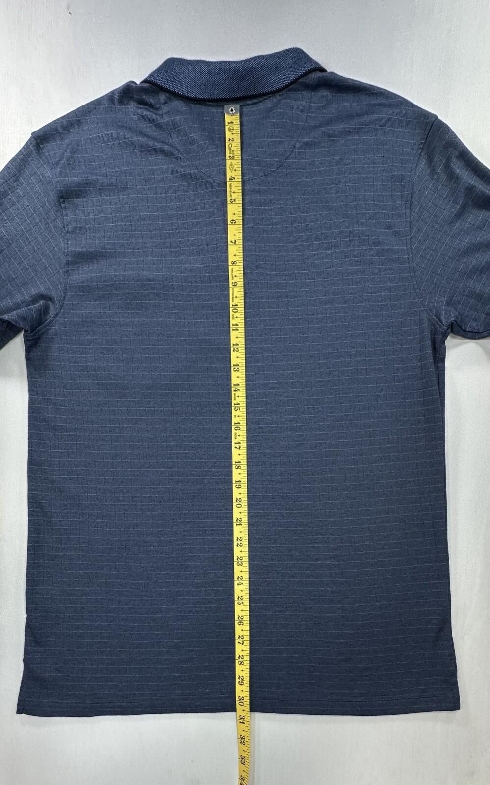 Architect Architect NWT 1/4 Button Striped Polo Shirt Blue Mens XL Size US XL / EU 56 / 4 - 3 Thumbnail