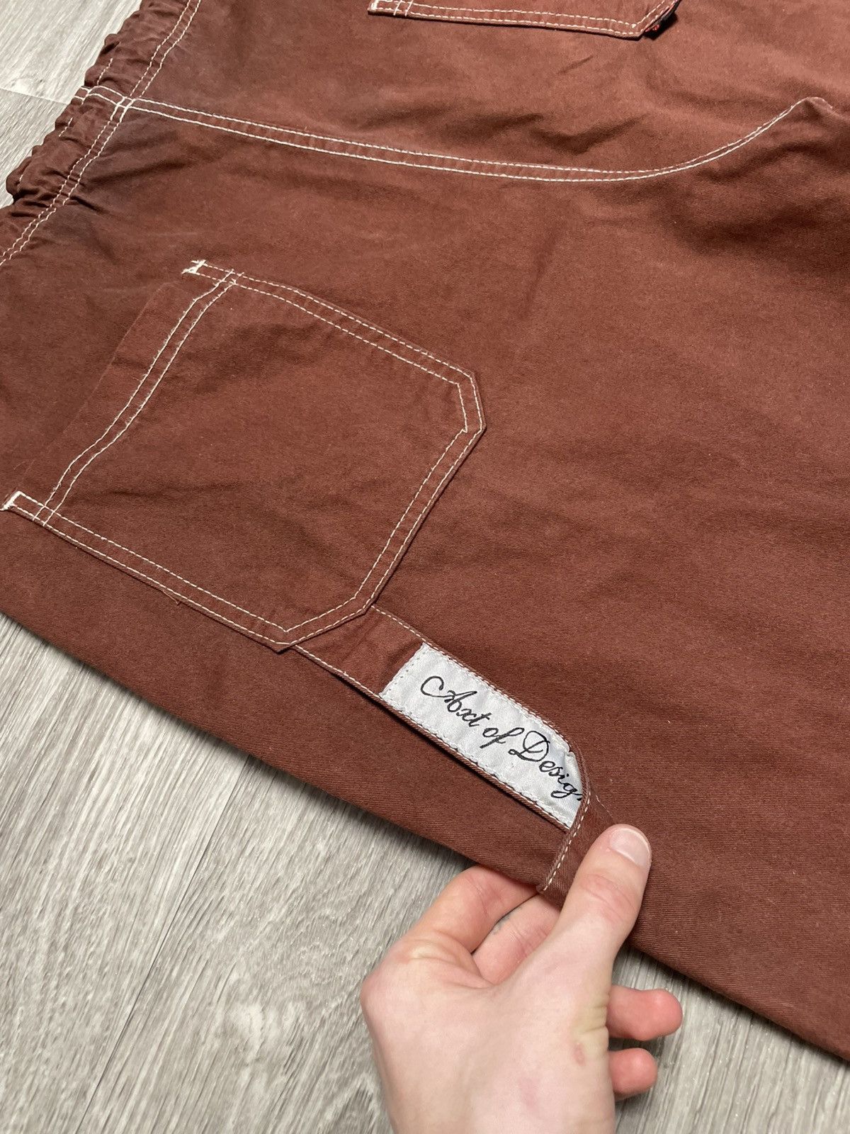 Fubu Vintage FUBU Brown Carpenter Pants Rap 90s Size US 35 - 19 Thumbnail