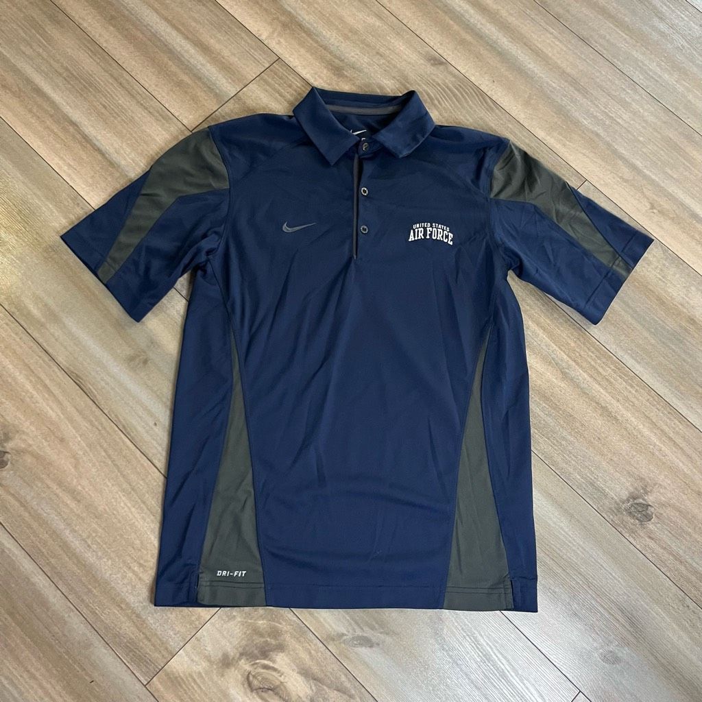 Nike Nike Dri-Fit Air Force Athletic Polo Men Small Bin M-28 Size US S / EU 44-46 / 1 - 1 Thumbnail