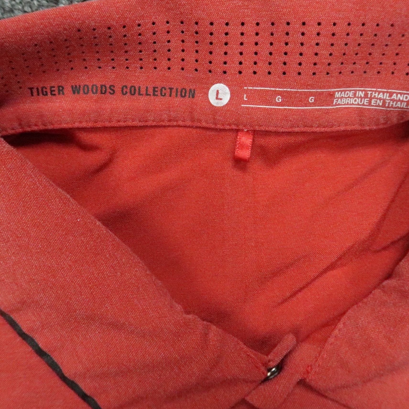 Nike Nike Tiger Woods Shirt VL Max Woven Polo Golf Performance Red Large Men Size US L / EU 52-54 / 3 - 3 Thumbnail