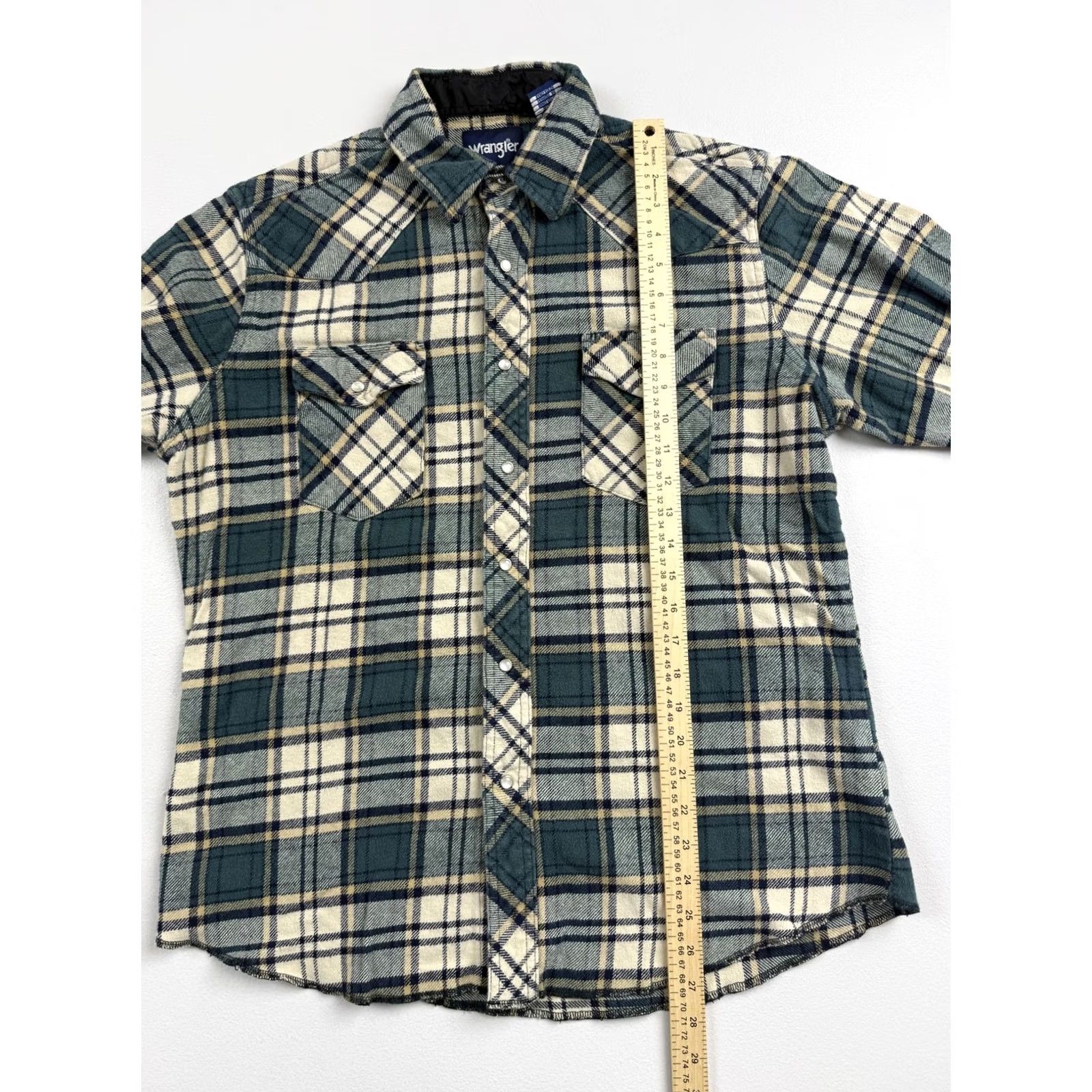 Wrangler Wrangler Mens Large Plaid Flannel Shirt - Regular Fit Size US L / EU 52-54 / 3 - 4 Thumbnail