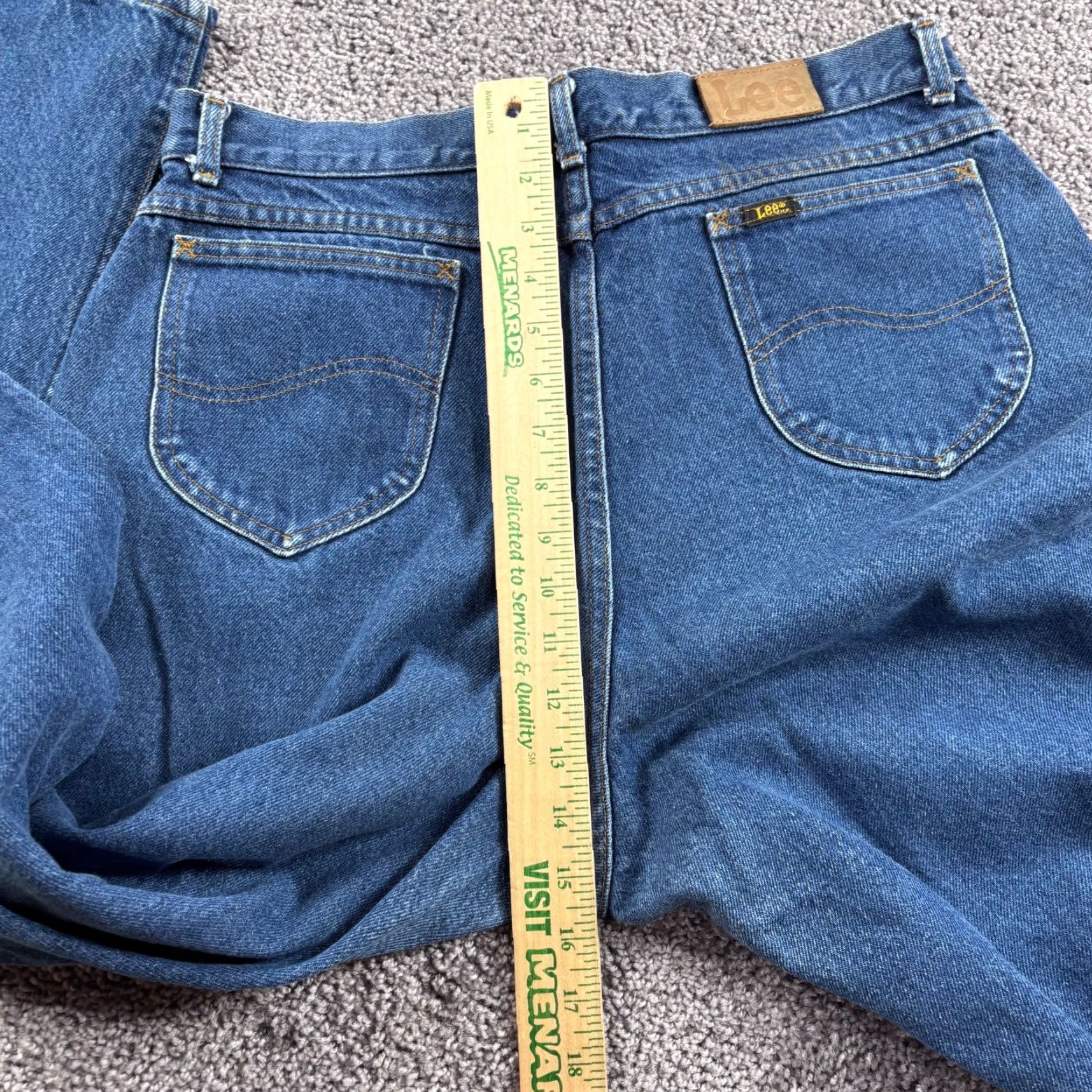 Lee VINTAGE Lee Jeans Women 18W High Rise Mom Denim 90s Blue 34x32 Pants Mens Womens Girls Size 40" / US 18 - 7 Thumbnail