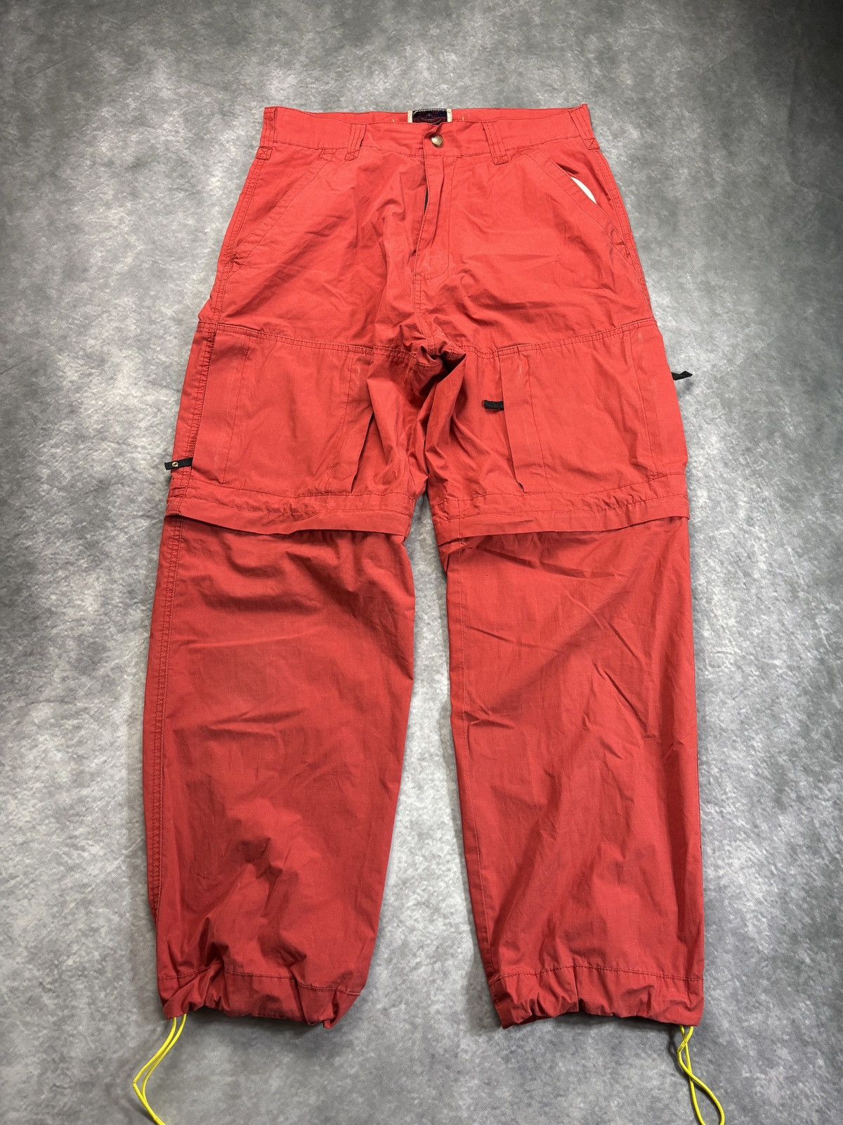 Other × Vintage 1990s Nylon Cargo Pants Vintage Convertible Zip Off Shorts Size US 32 / EU 48 - 1 Thumbnail