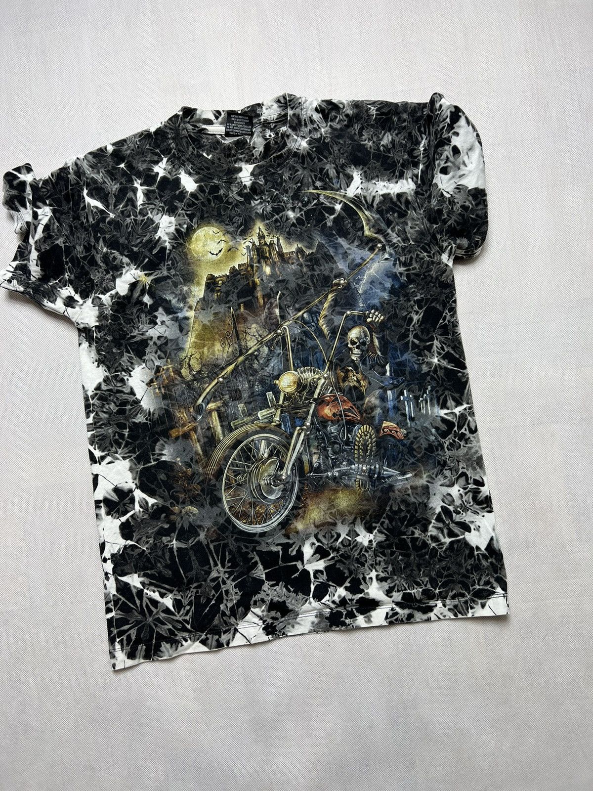 Vintage Tshirt Skull Skeleton Motorcycle Vintage Print Size US M / EU 48-50 / 2 - 3 Thumbnail