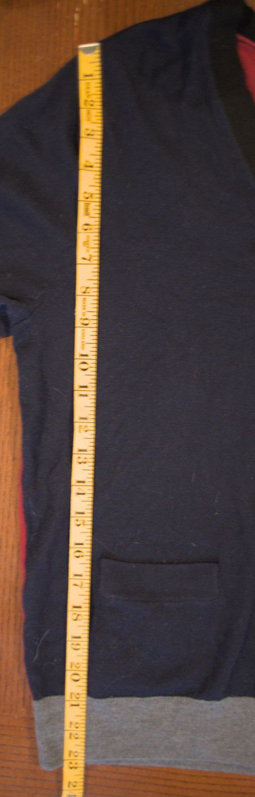 Designer × Japanese Brand × Nepenthes Nepenthes Meticulous Knitwear Men's Merino Cardigan Red/Navy Size US M / EU 48-50 / 2 - 6 Thumbnail