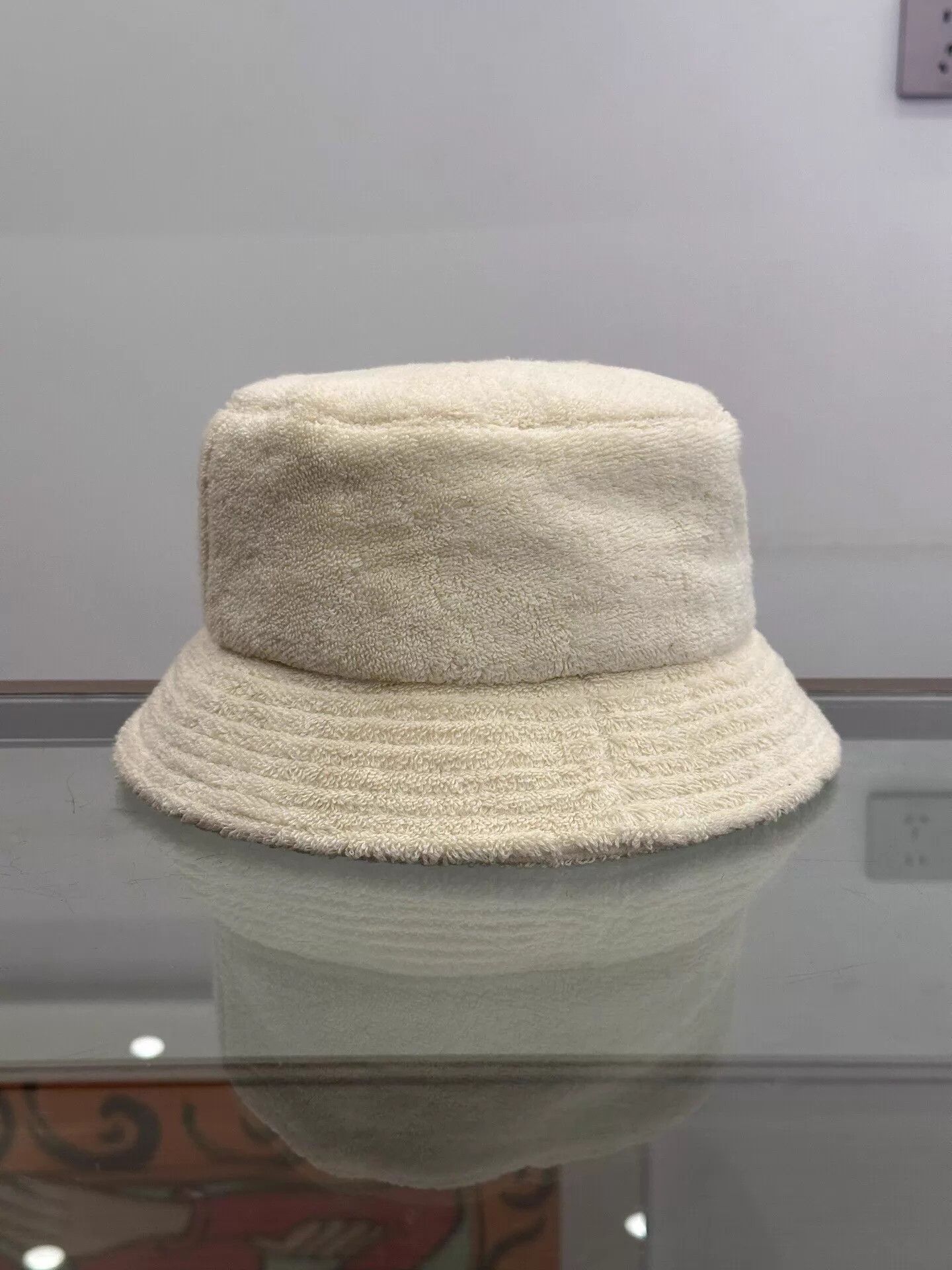 Chanel Chanel Black Embroidered Logo White Towel Bucket Hat Size ONE SIZE - 4 Thumbnail