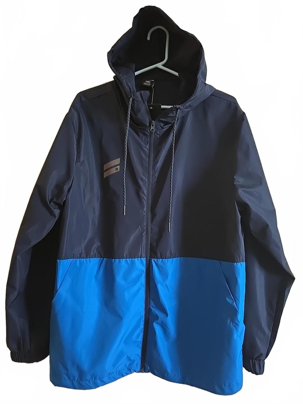 Hurley Hurley Exist Men's Large Windbreaker Hooded Jacket Zip Up Size US L / EU 52-54 / 3 - 2 Thumbnail