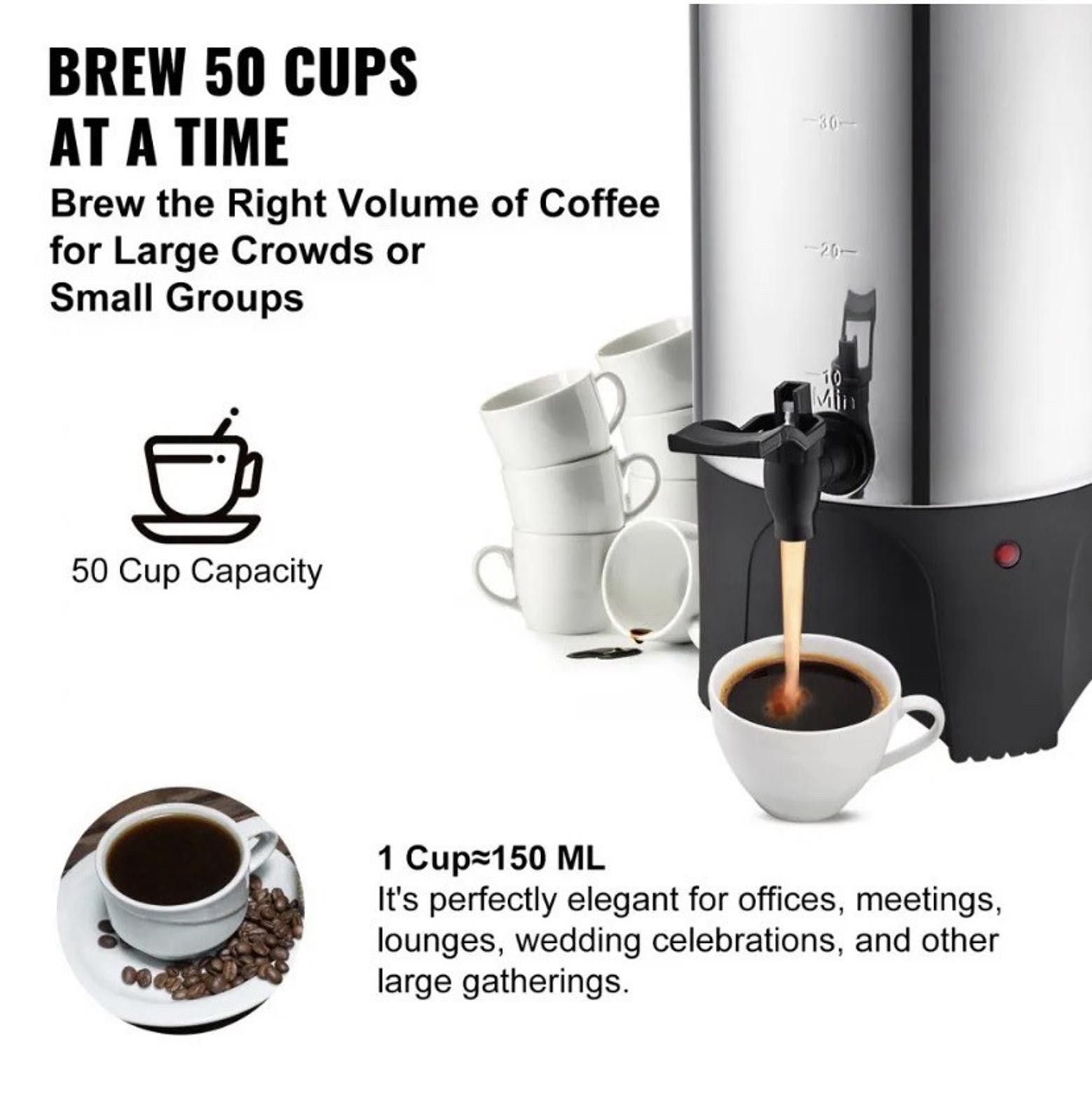 Other Vevor KLY-7.4K Electric Coffee Boiler New Size ONE SIZE - 3 Thumbnail