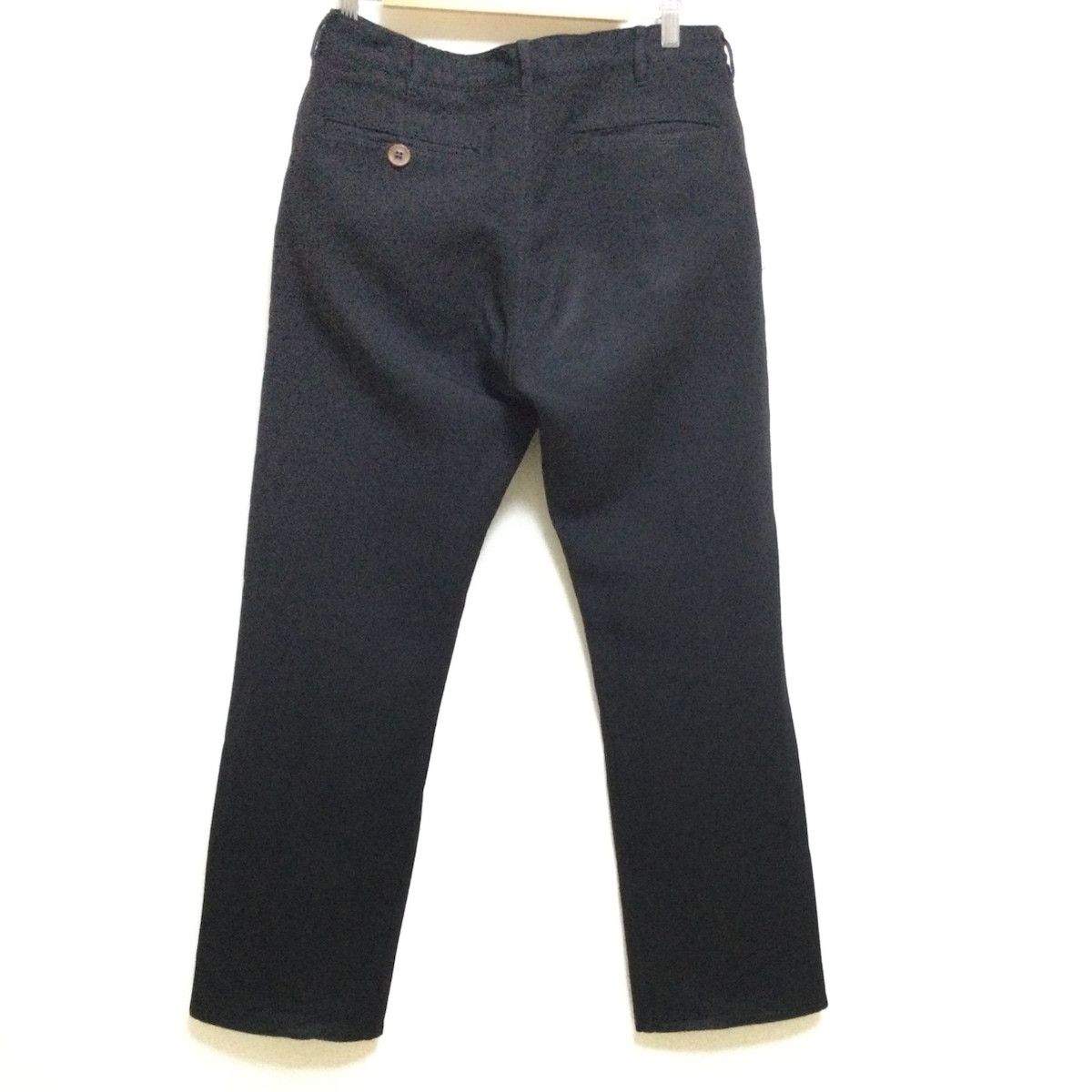 Comme des Garcons Homme Cropped Pants Plain Polyester Long Black Size US 31 - 2 Thumbnail